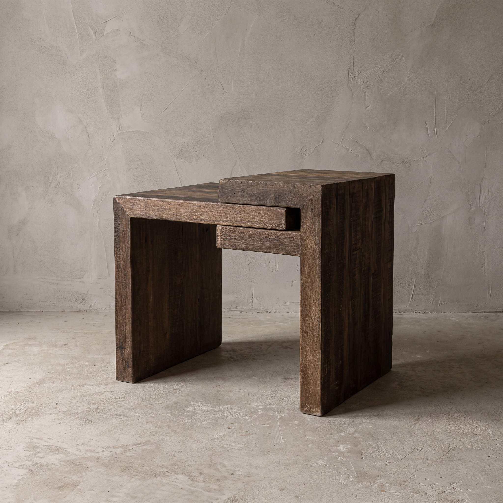 Balok stepped TV unit (Reclaimed hardwood) - World of Brosi