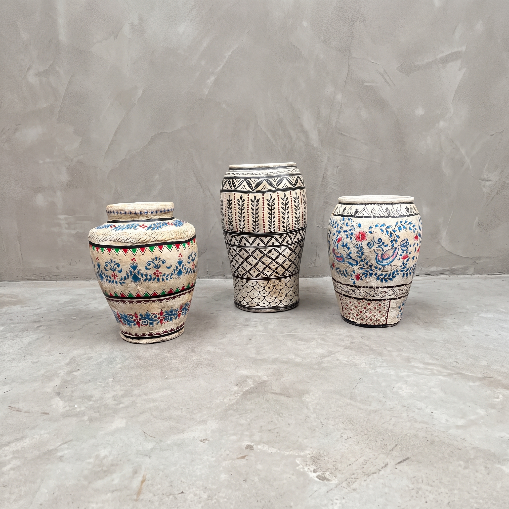 Pot Indiaas patroon polystone