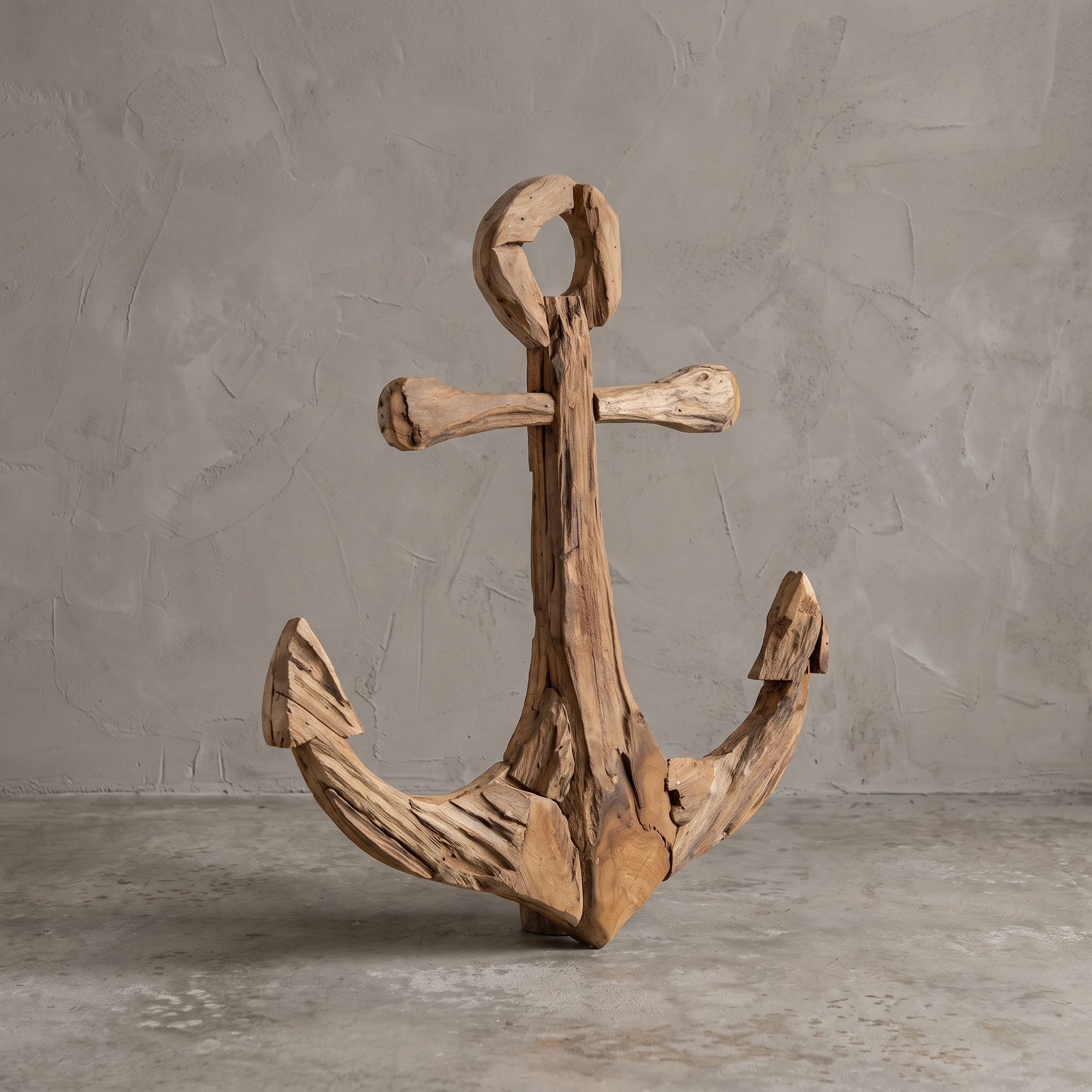 Roots reclaimed teak anchor