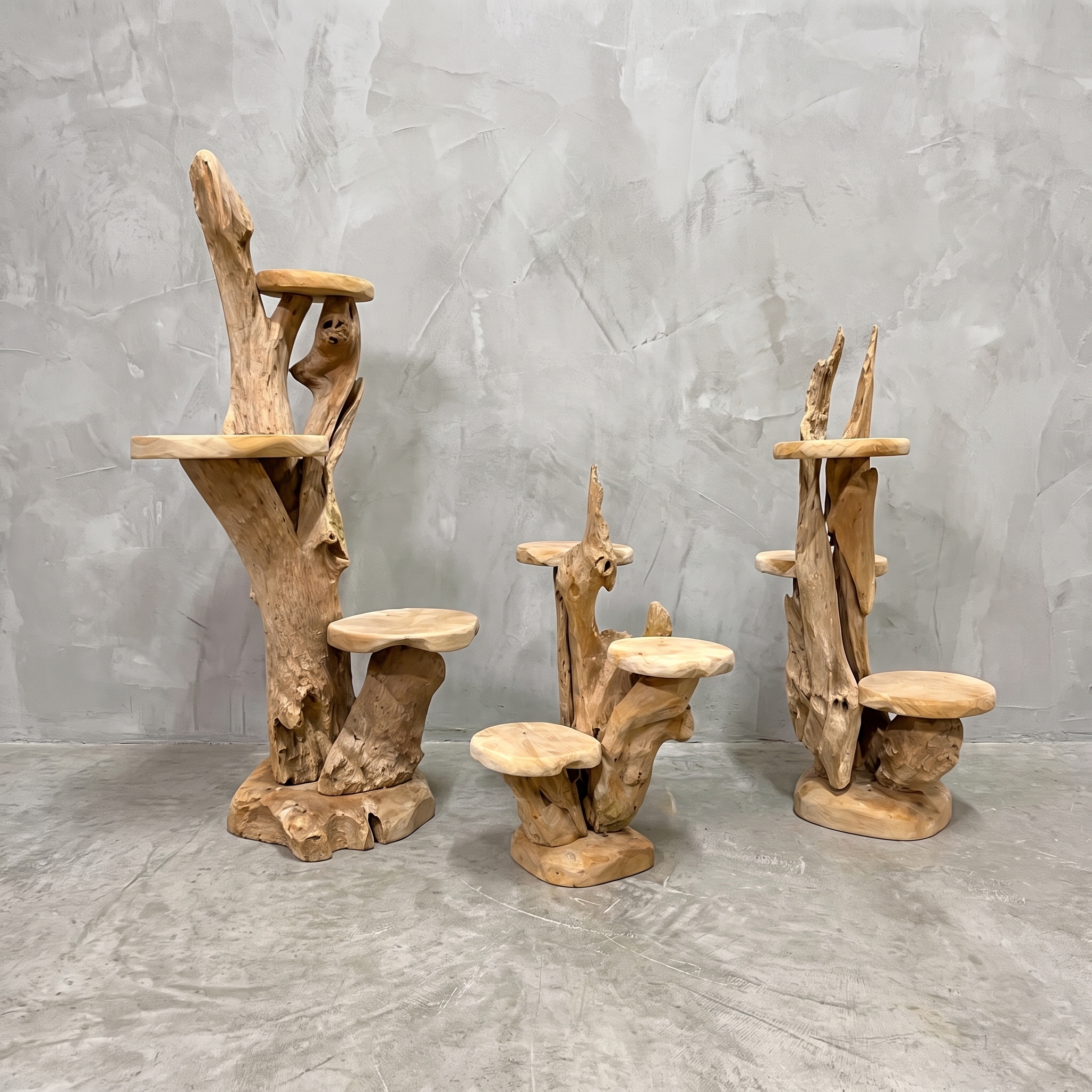 Nurali root-wood plant stand