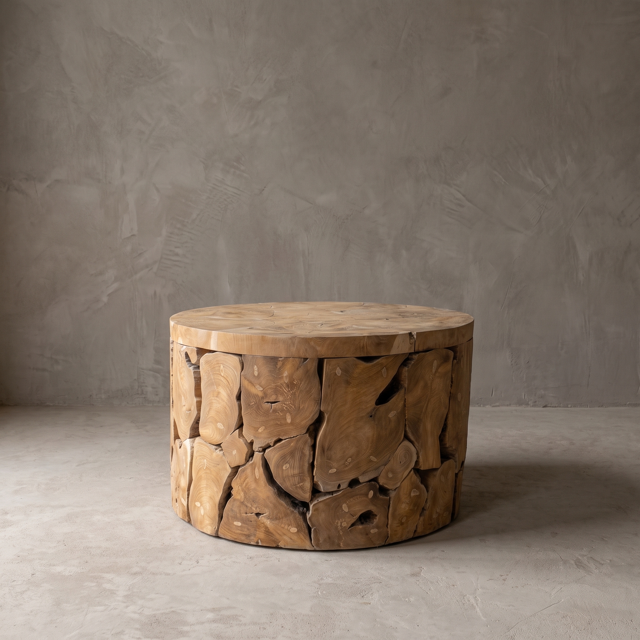 Couchtisch Pandu aus Teak, rund