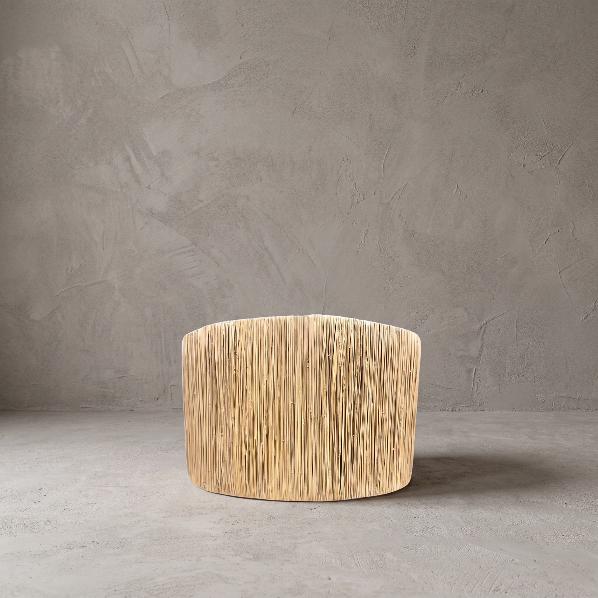 Round mendong grass lampshade - World of Brosi
