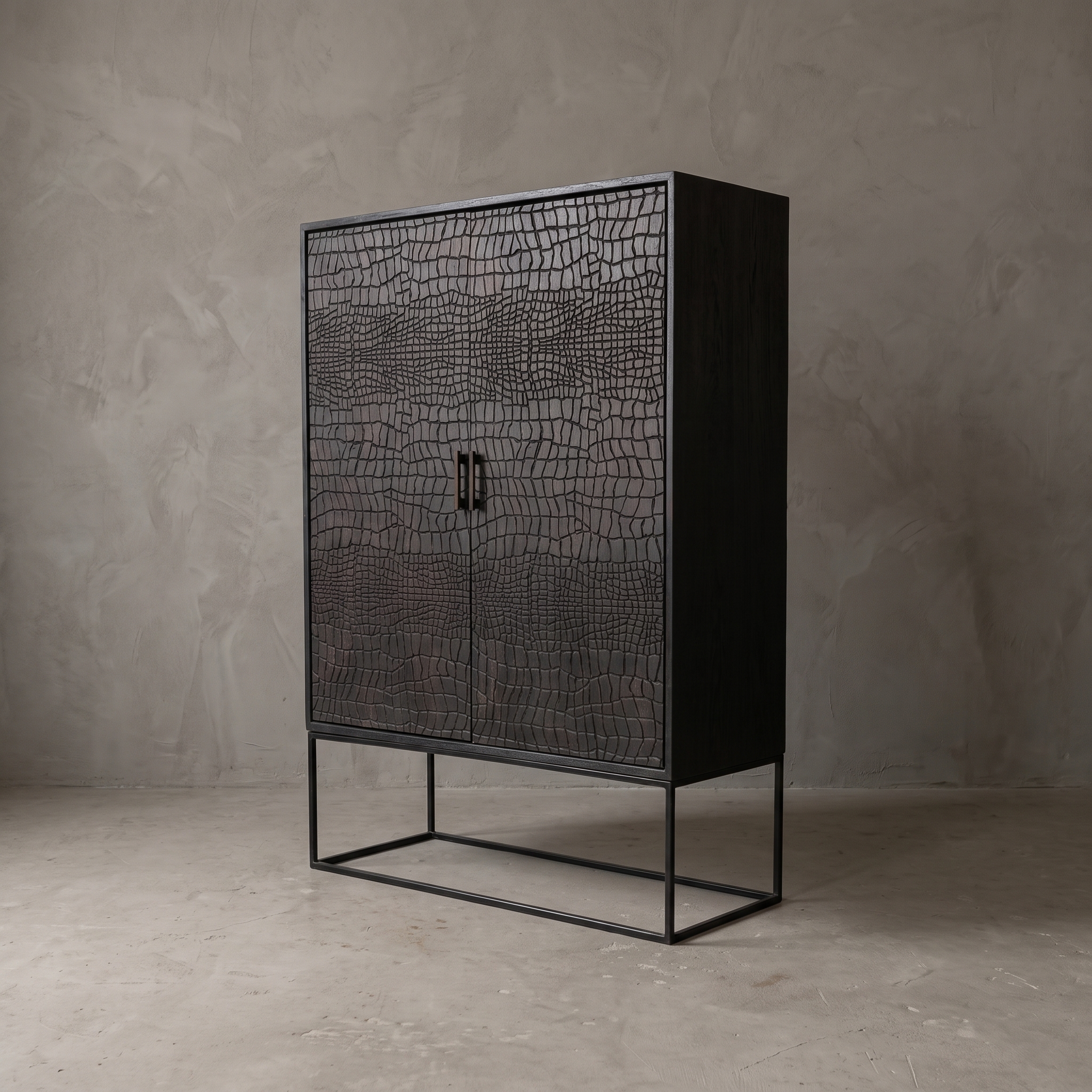 Intan Croco cabinet (Teak) - World of Brosi
