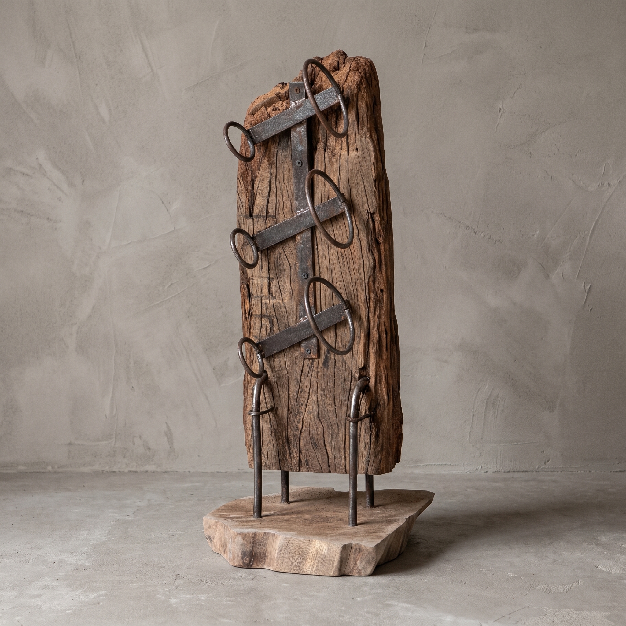 Java wine rack 3 bottles (Hardwood) - World of Brosi