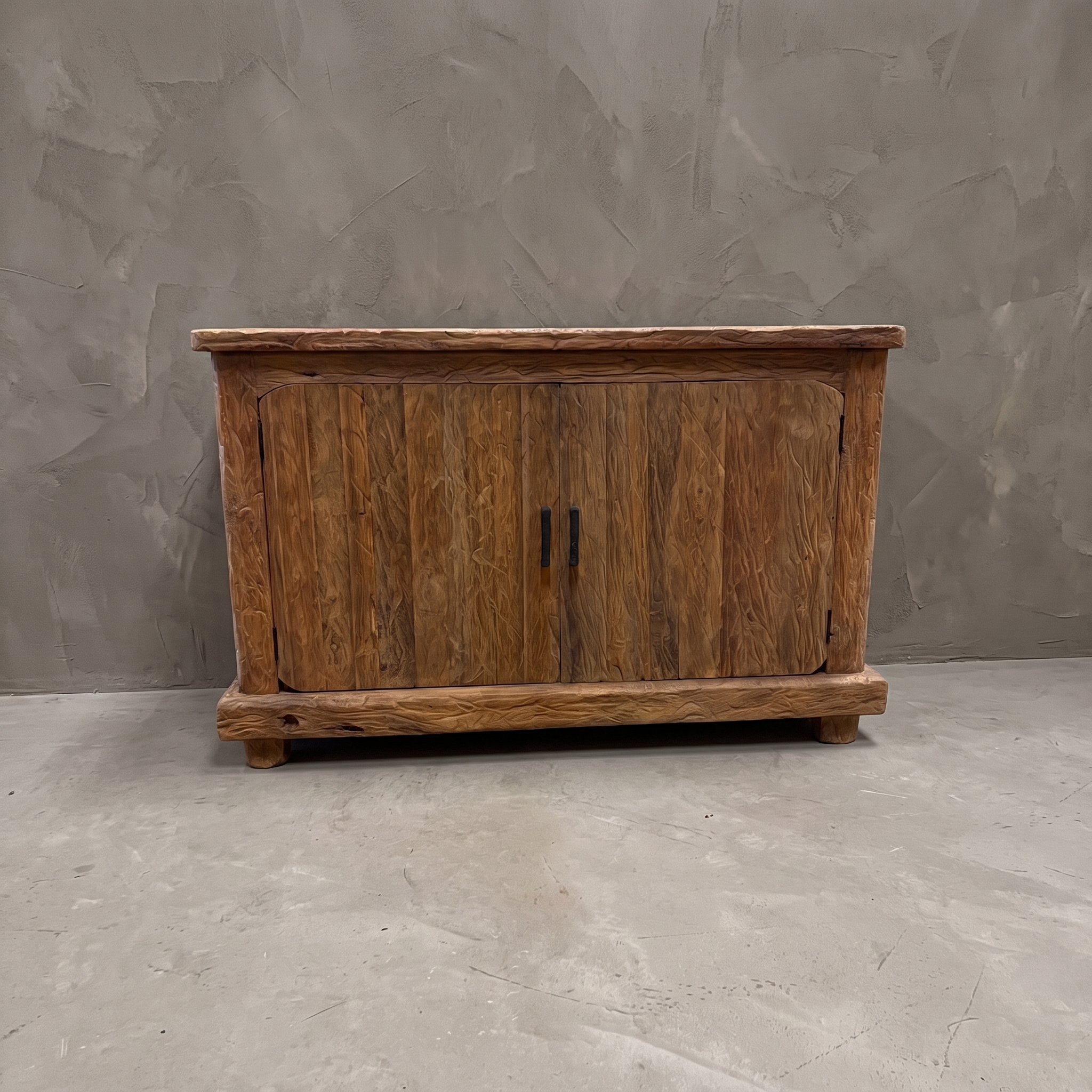 Sideboard Flintstone Tulang Relief