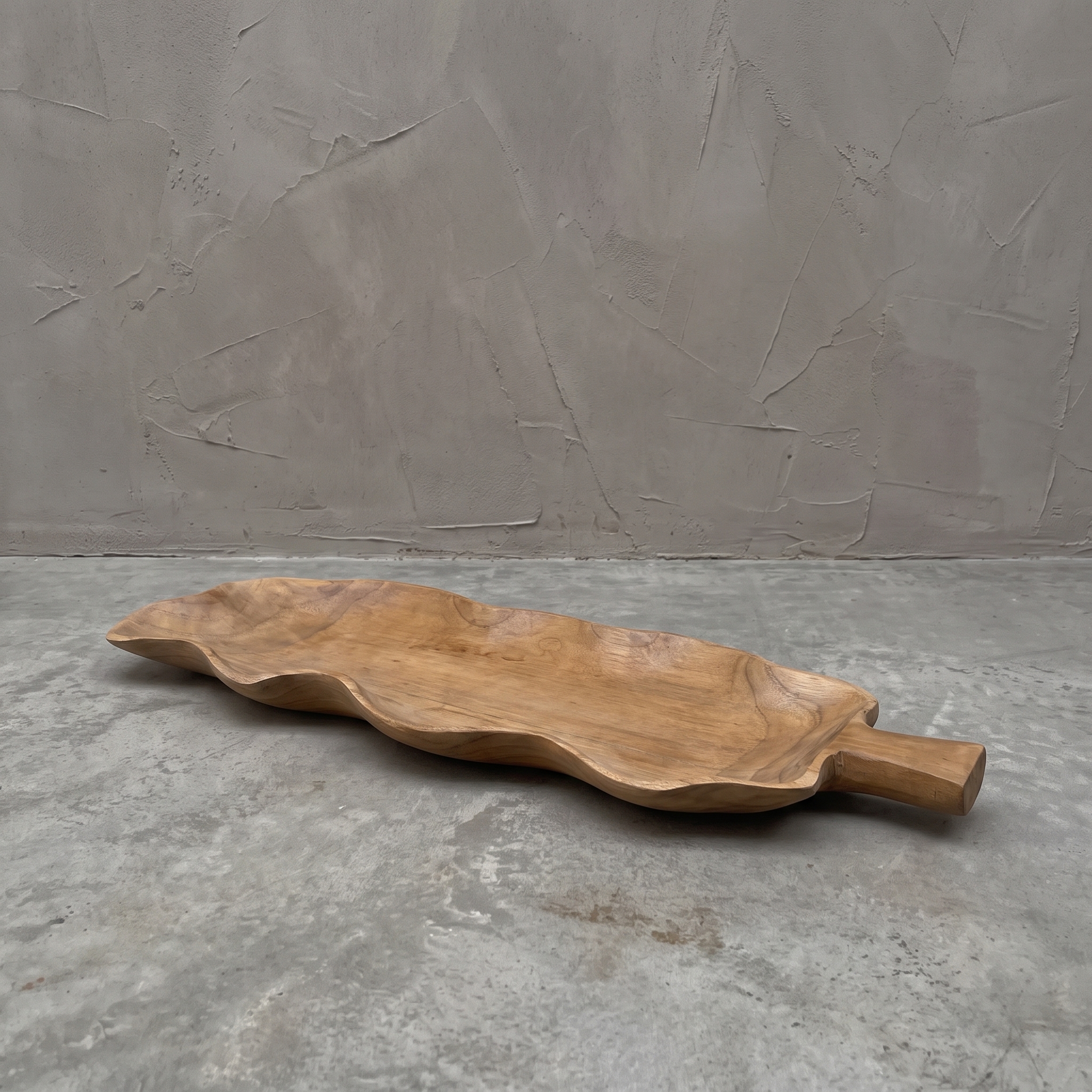 Fruitschaal Bladvorm gerecycled teak - World of Brosi
