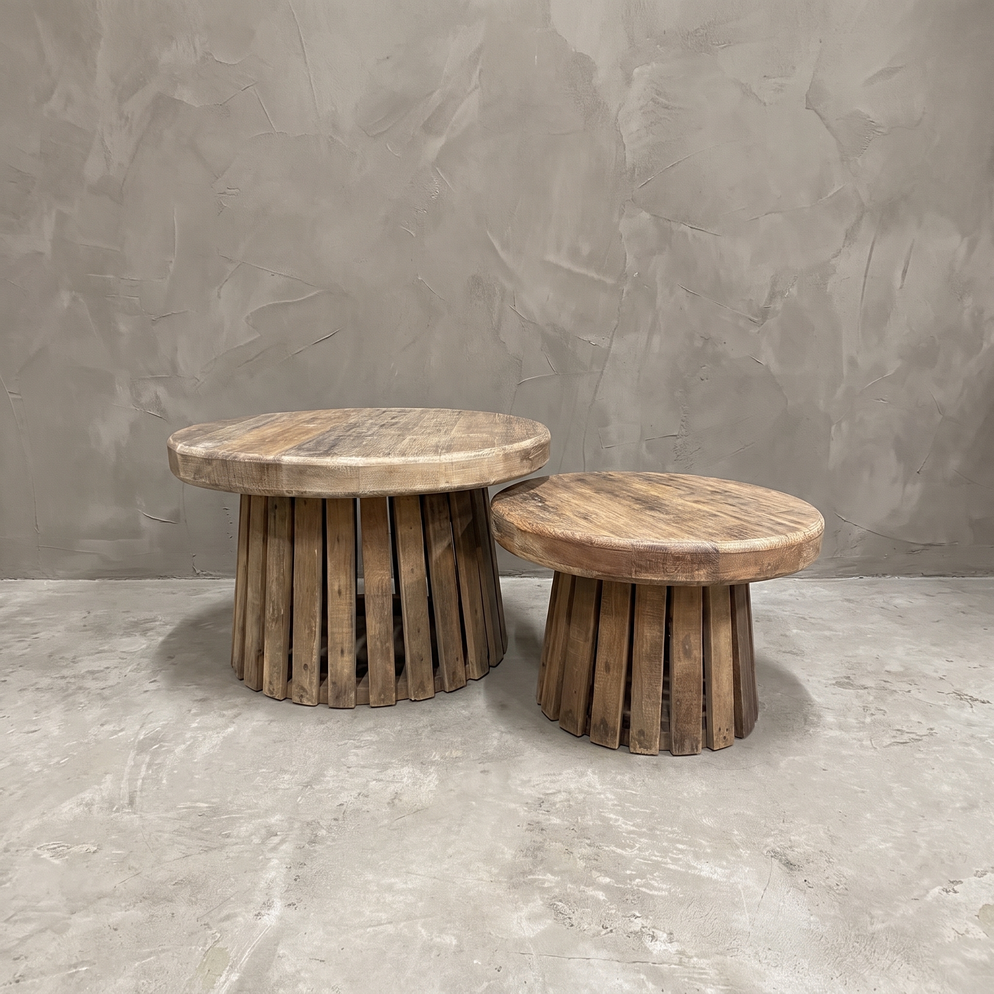 Couchtisch-Set Vivo Recycling-Hartholz - World of Brosi