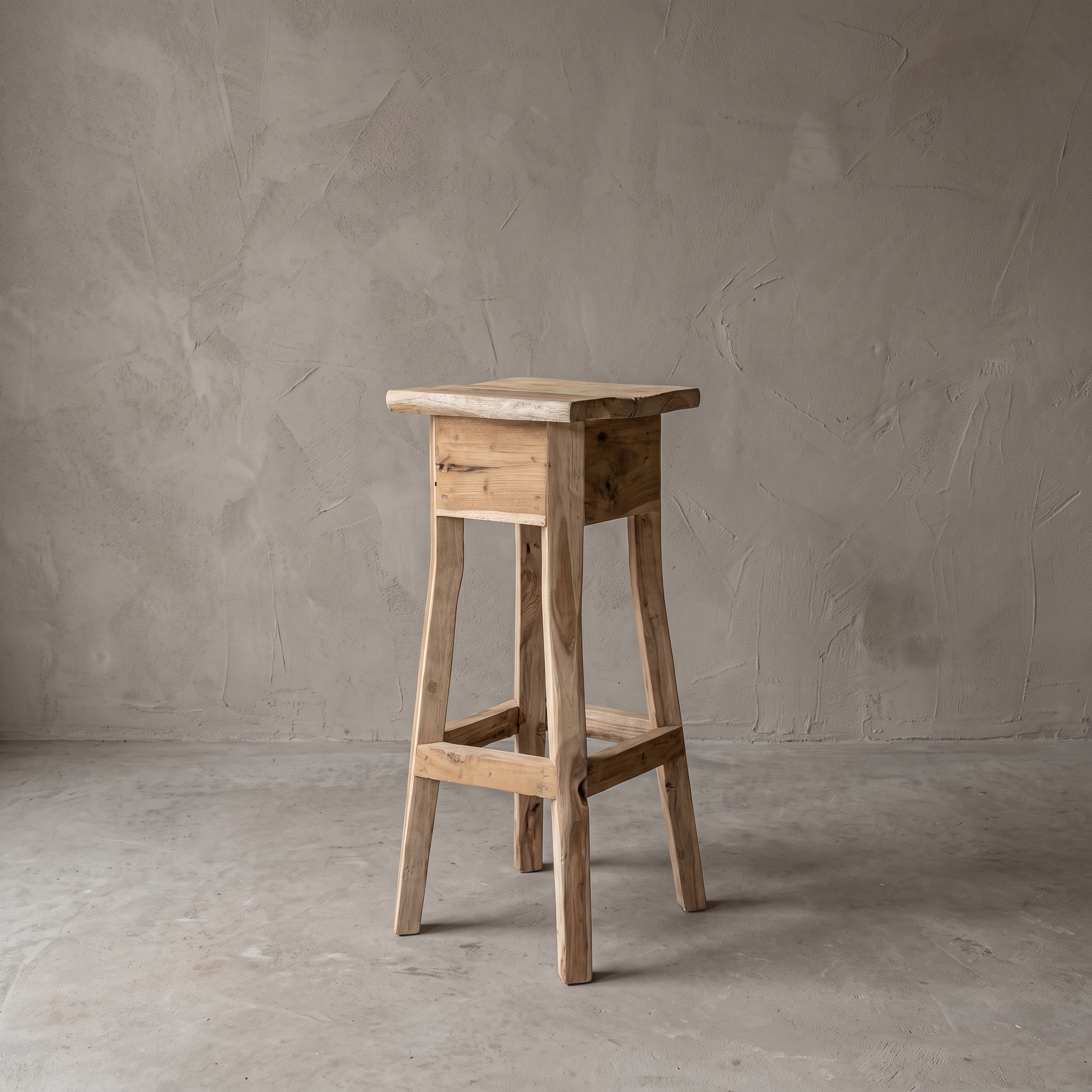 Barkruk Roots Caffee gerecycled teakhout