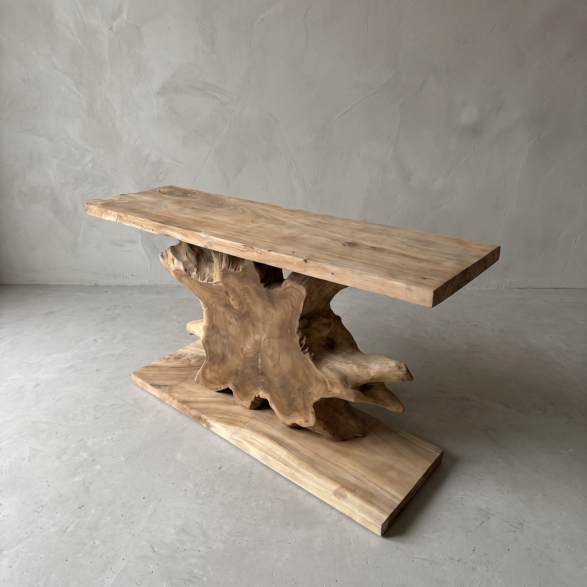 Mesa auxiliar Gito de raíz de teca - World of Brosi
