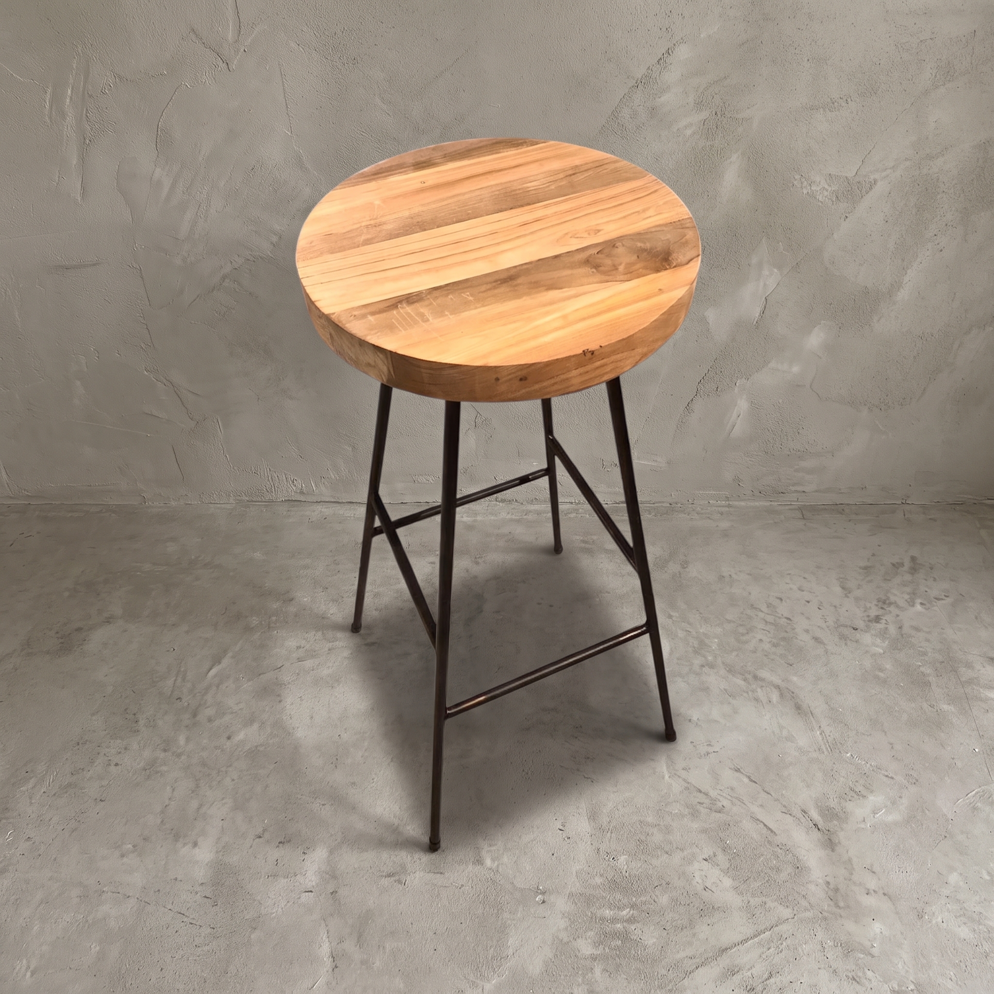 Barhocker Lima Teakholz und Metall - World of Brosi