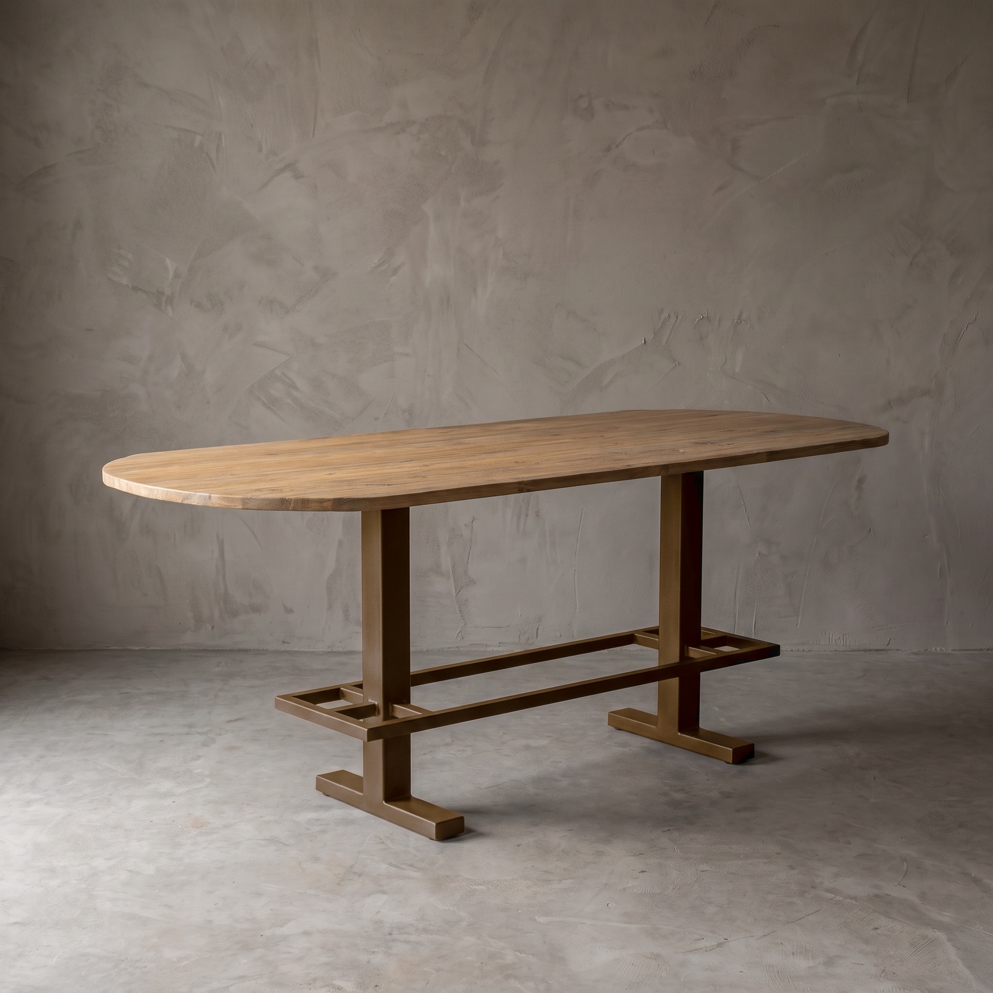 Bartisch Donny oval mit Metallgestell - World of Brosi