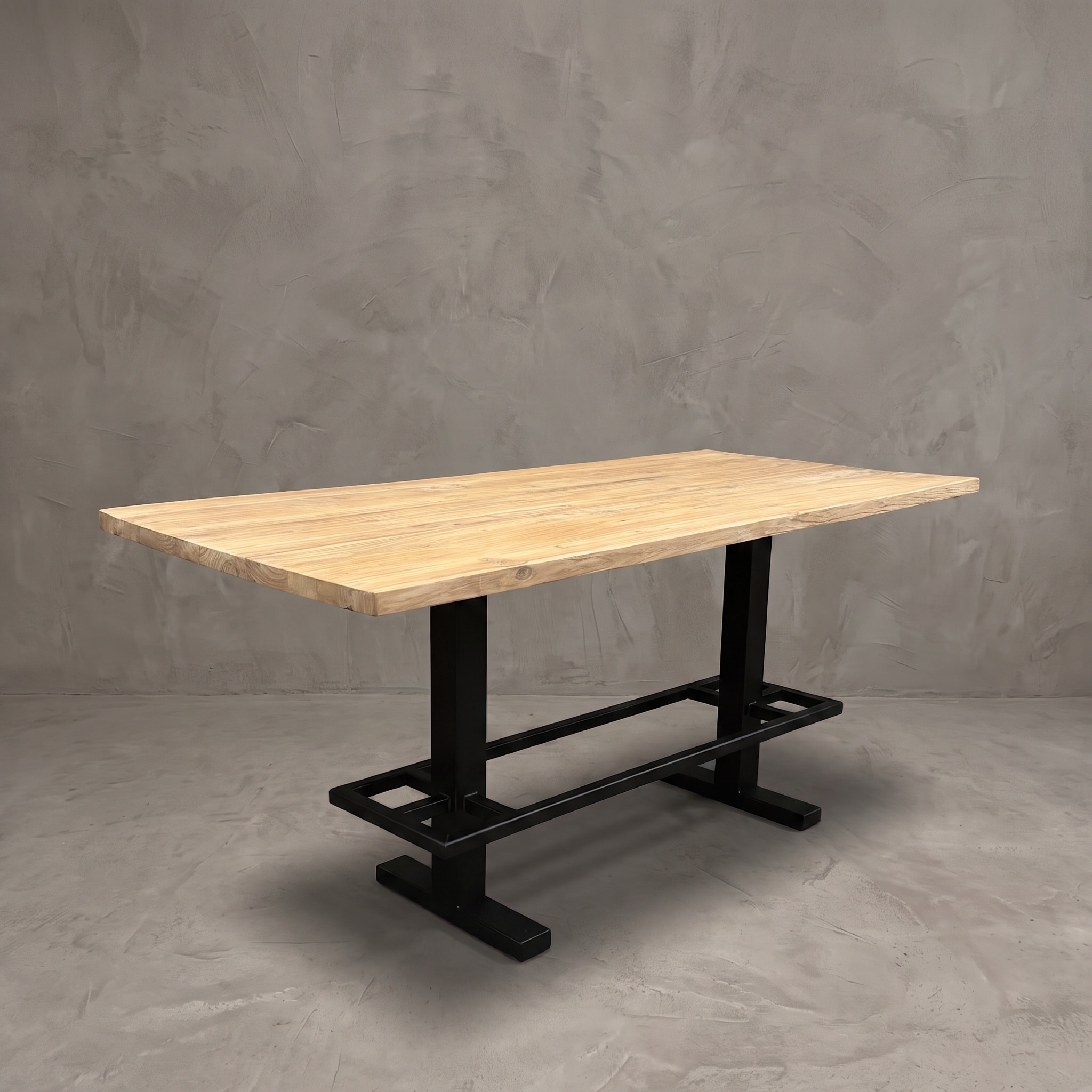 Bartisch Kulitan Teakholz mit Metallgestell