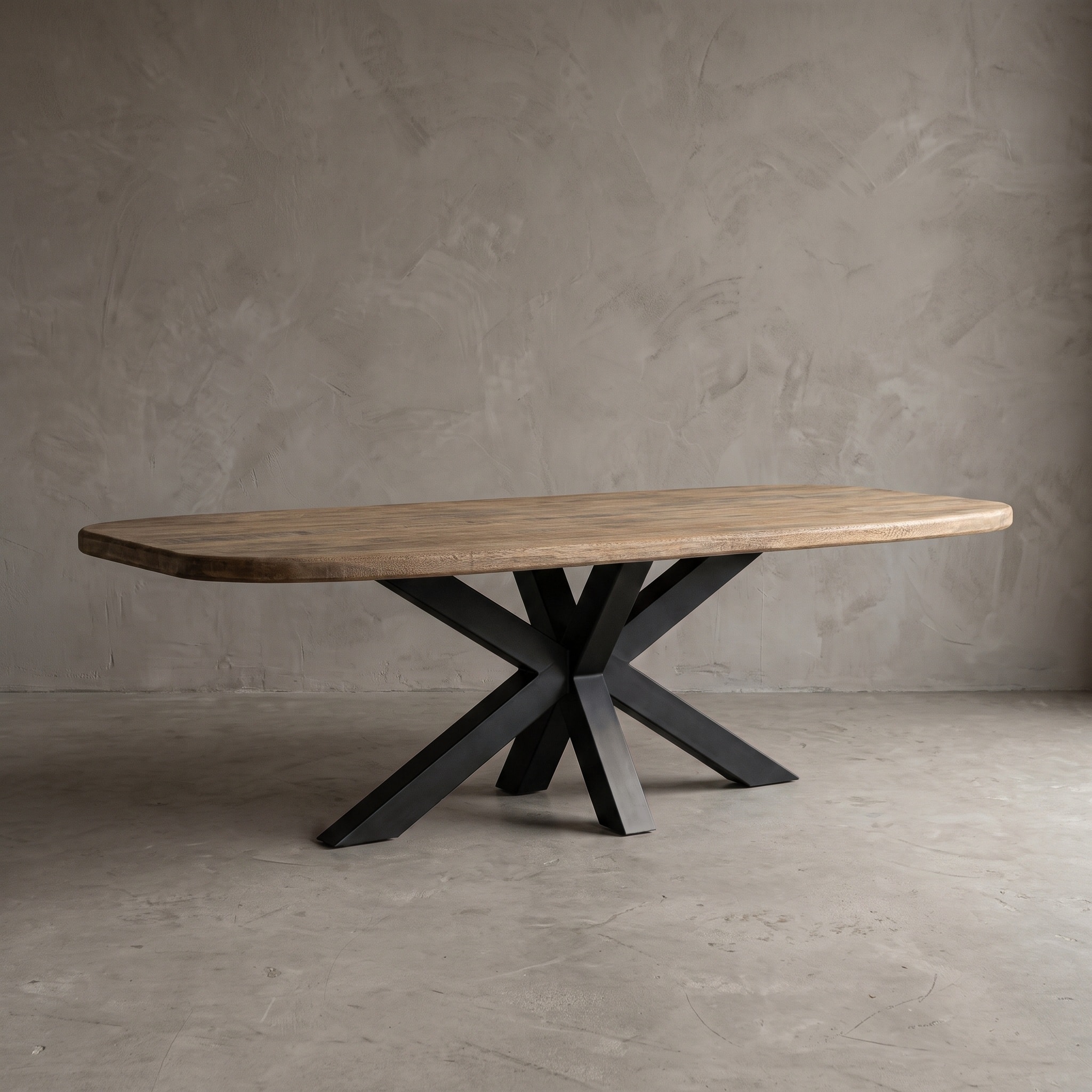 Eettafel Donny Oud Hout Deens ovaal