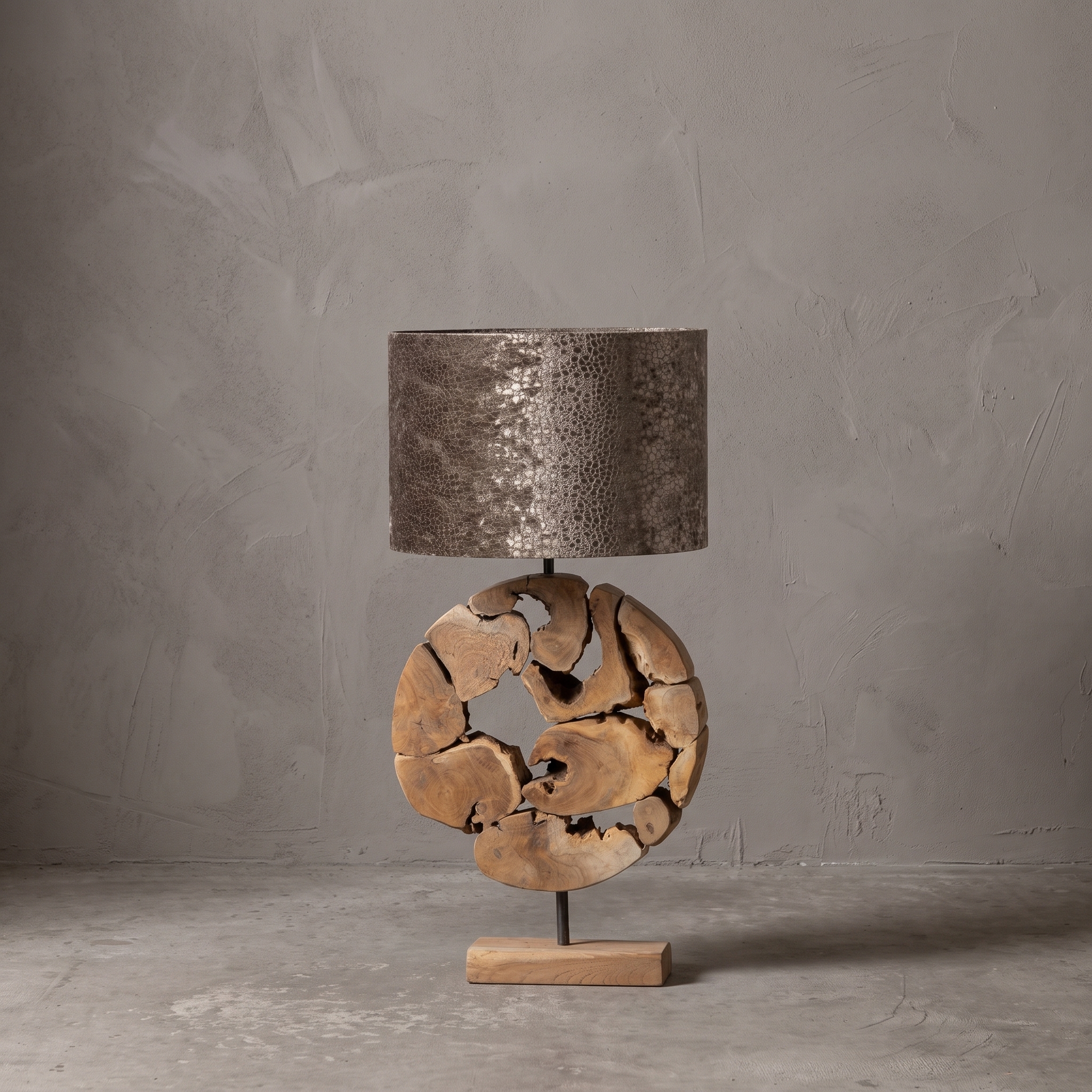 Lampvoet Bulat teakhout 60 cm - World of Brosi