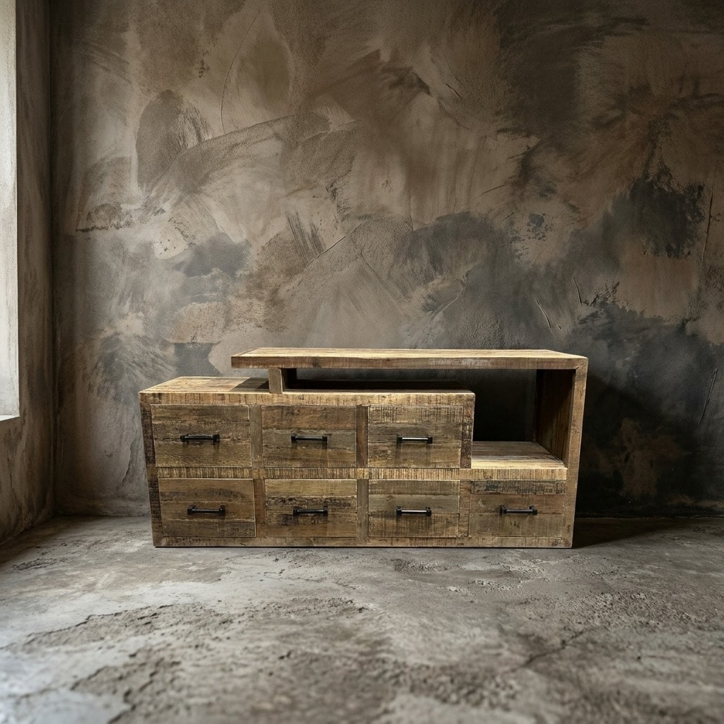 Sideboard Solid Recycling-Hartholz - World of Brosi