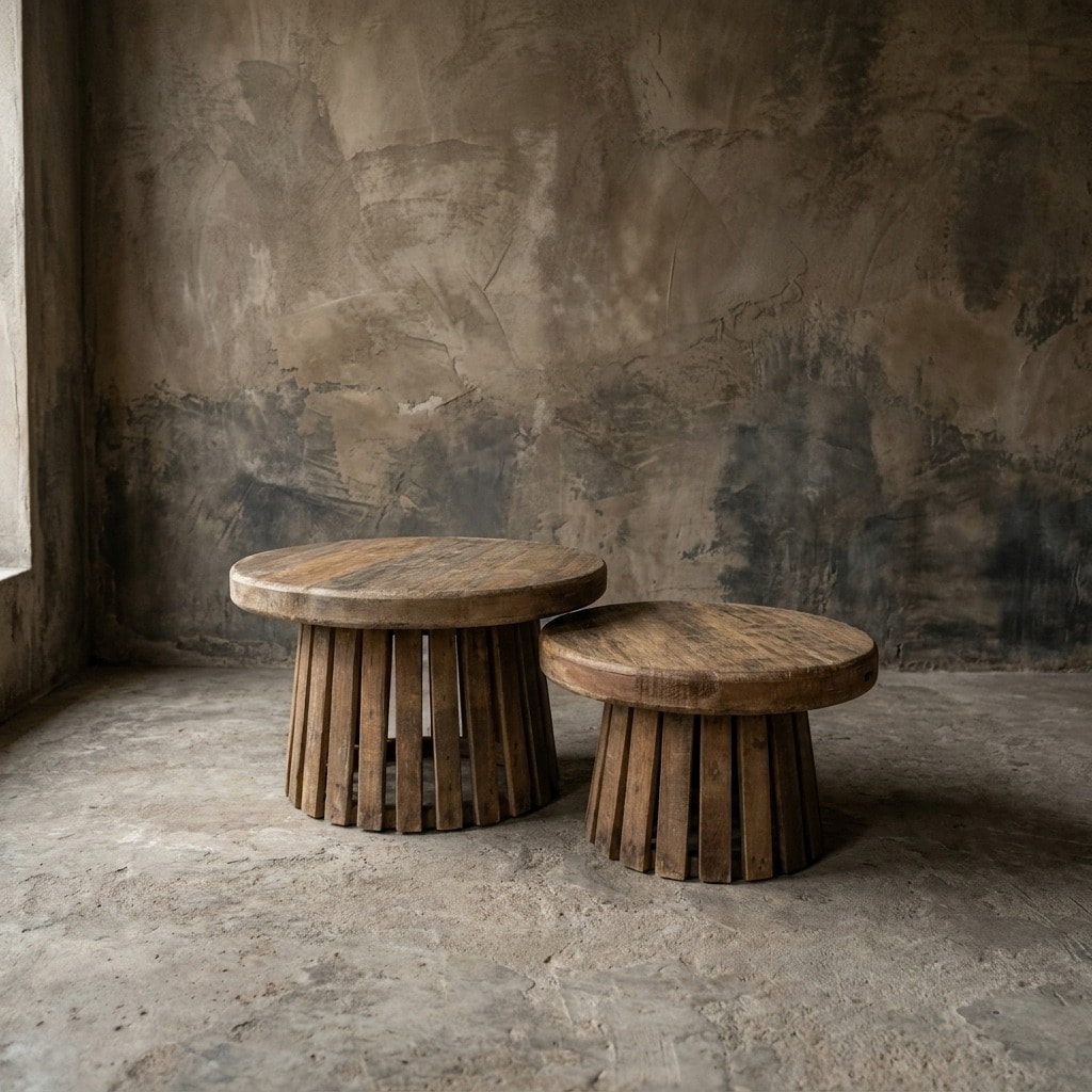 Couchtisch-Set Vivo Recycling-Hartholz - World of Brosi