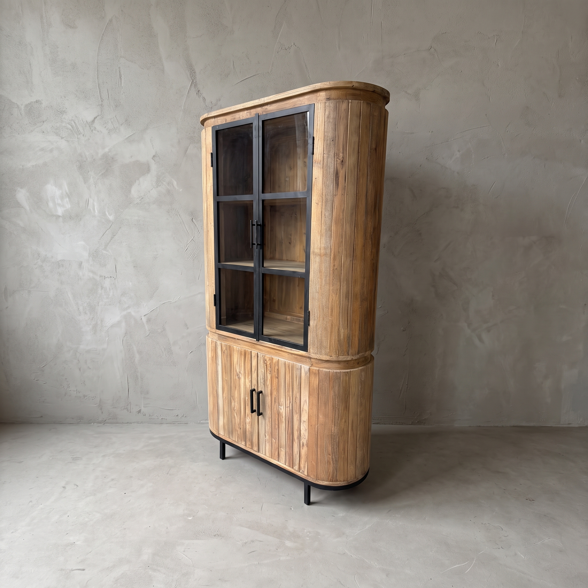 Teakholz-Vitrine Kennington Small - World of Brosi
