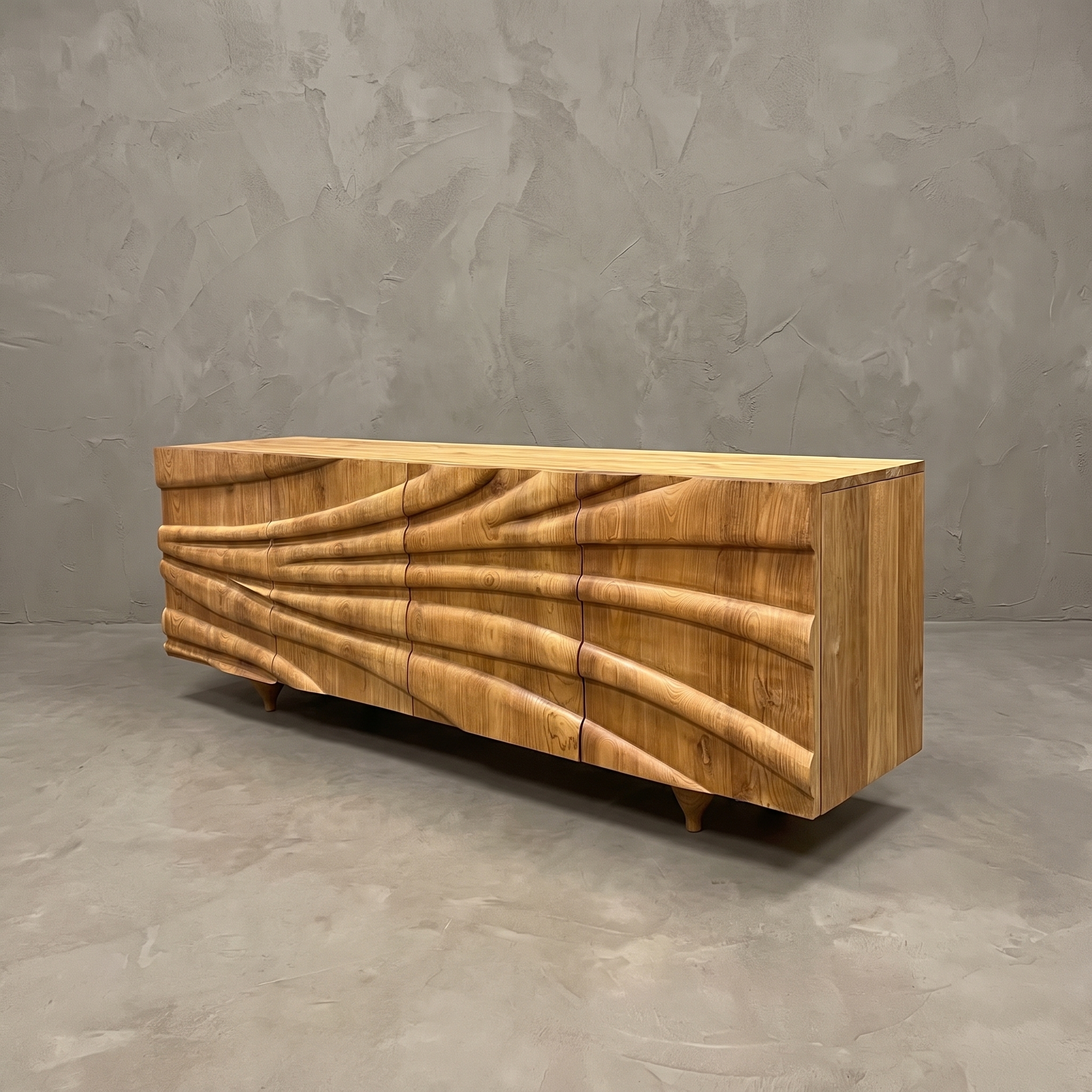 TV-Lowboard Nyawa Teakholz - World of Brosi