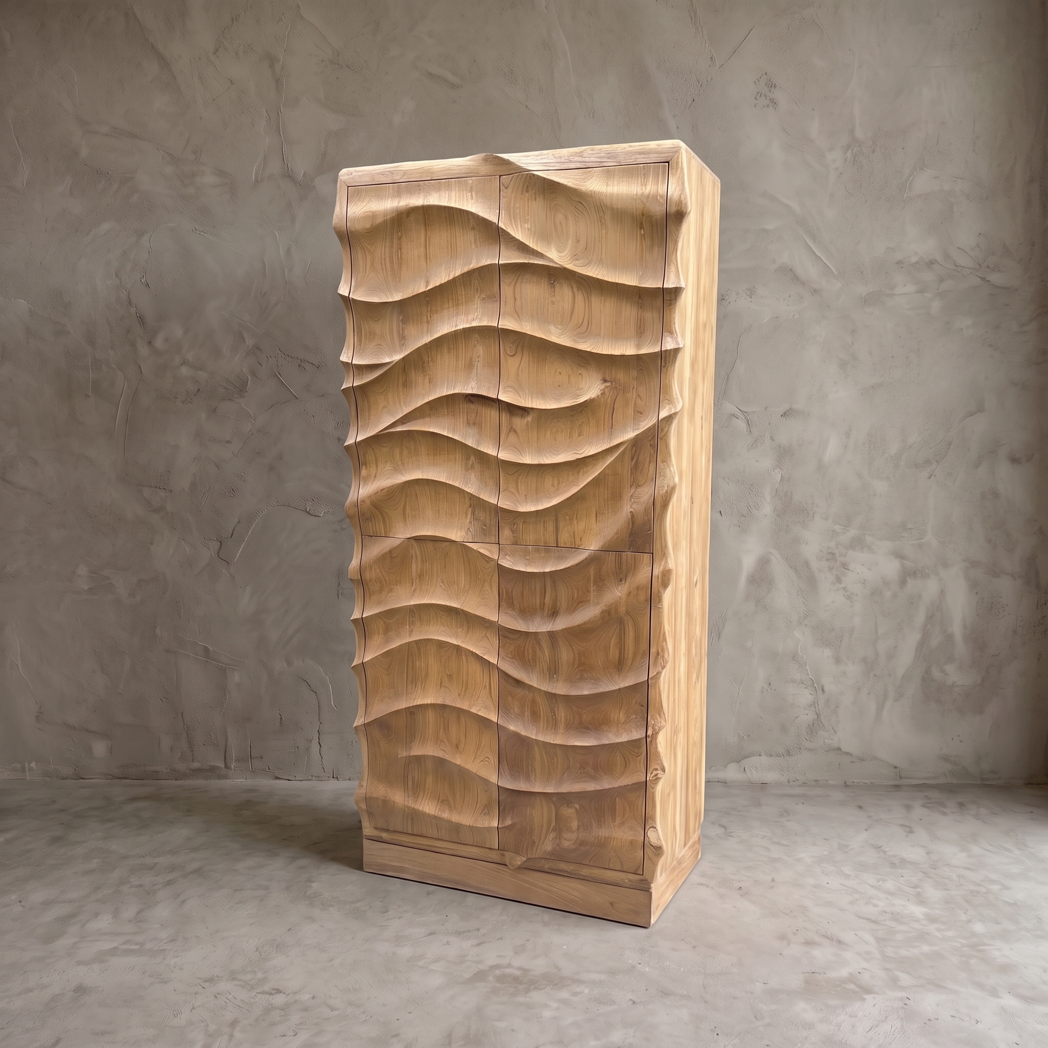 Hochschrank Nyawa aus Teakholz - World of Brosi