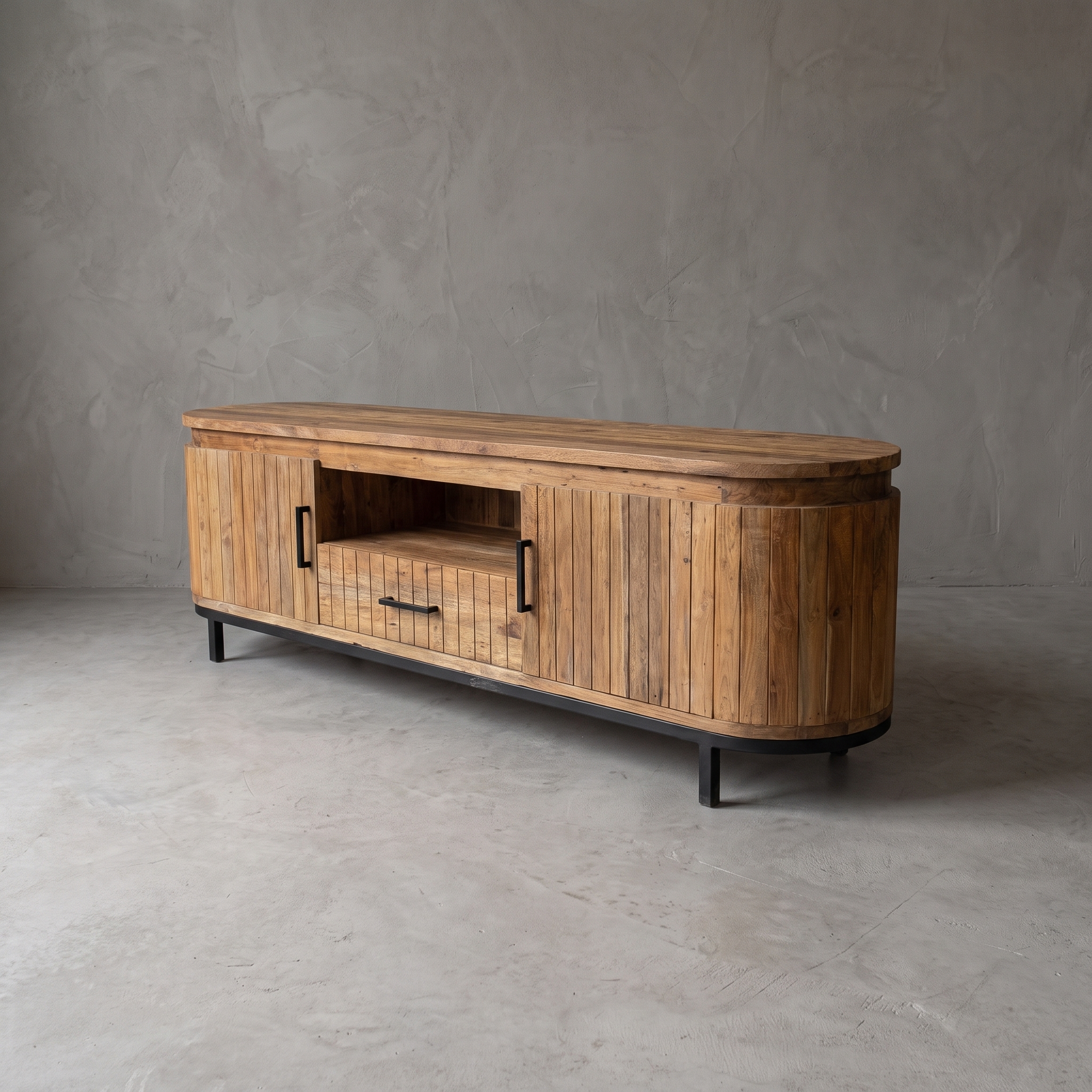 TV-Schrank Kennington Teakholz | 180cm & 220cm - World of Brosi