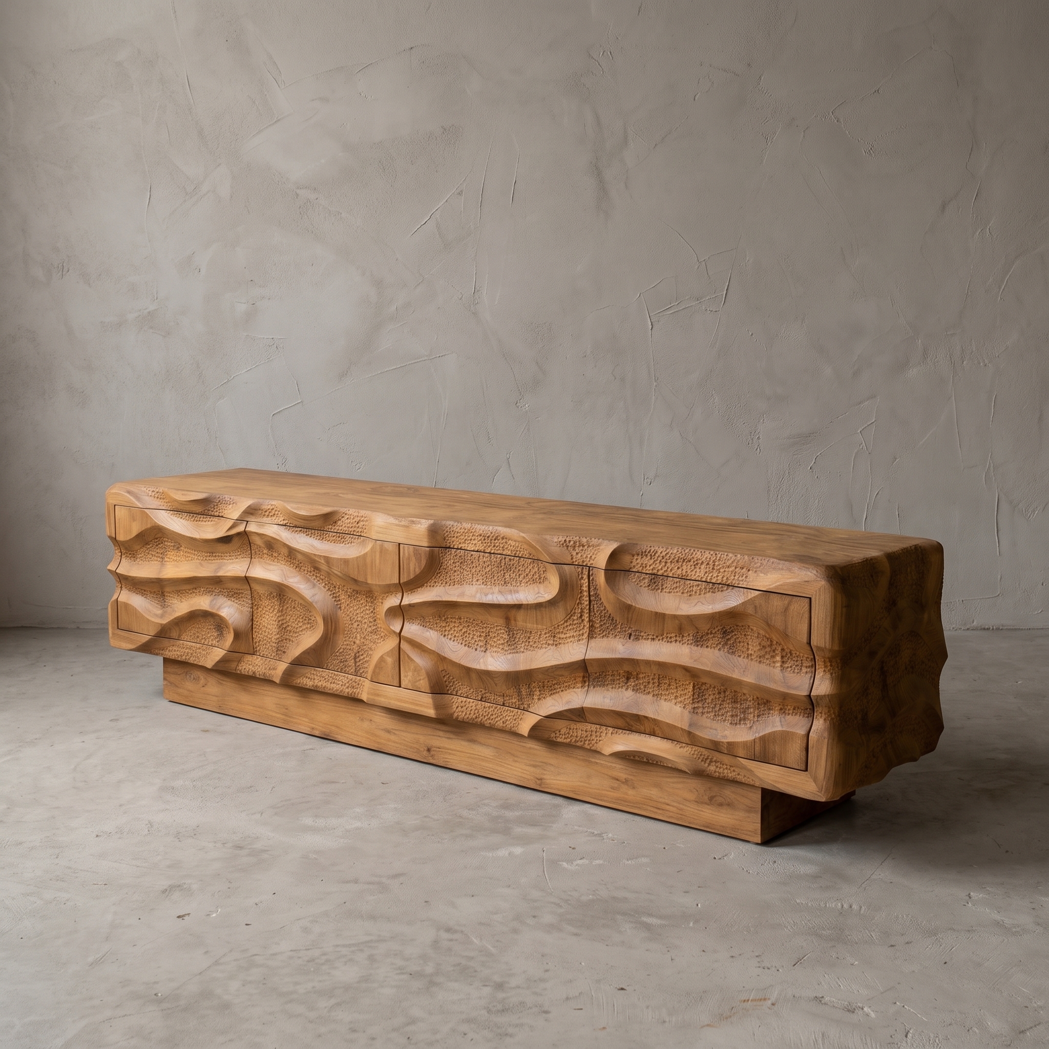 TV-Lowboard Nyawa Teakholz - World of Brosi