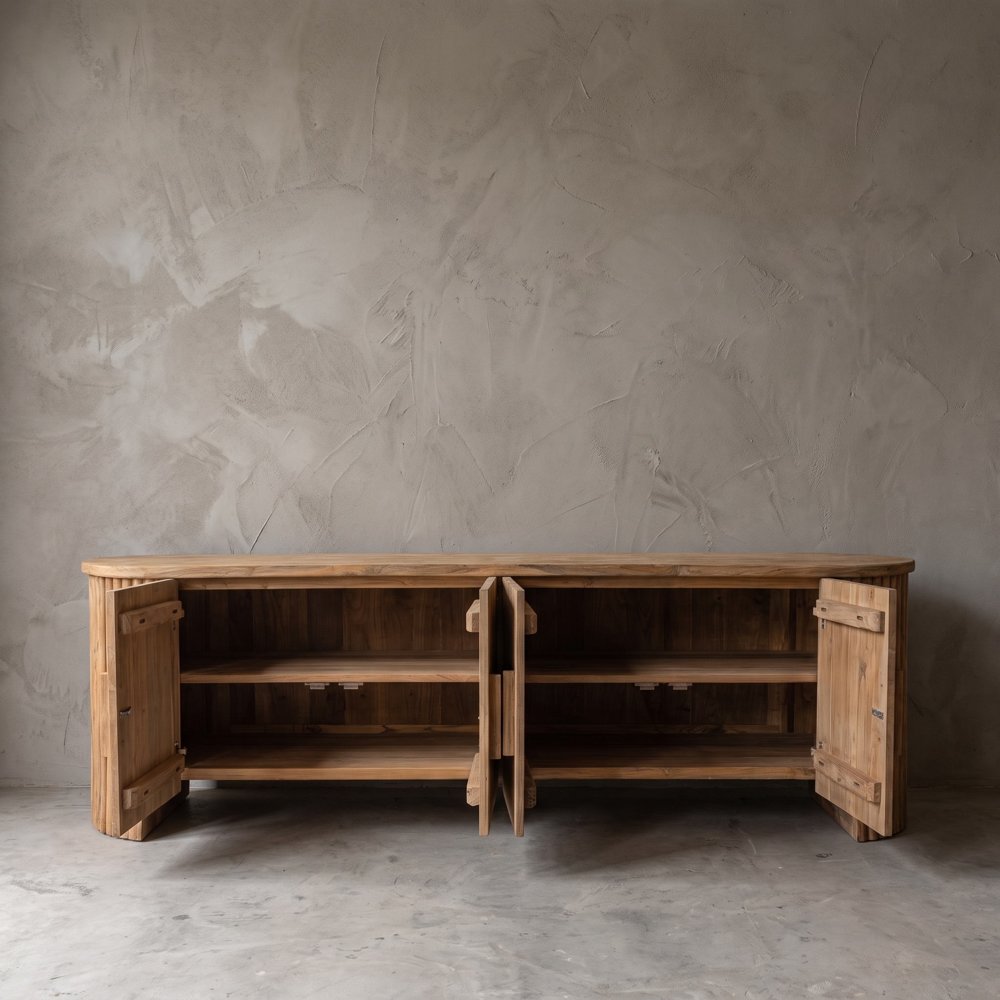 TV-Sideboard Bailar aus Teakholz - World of Brosi