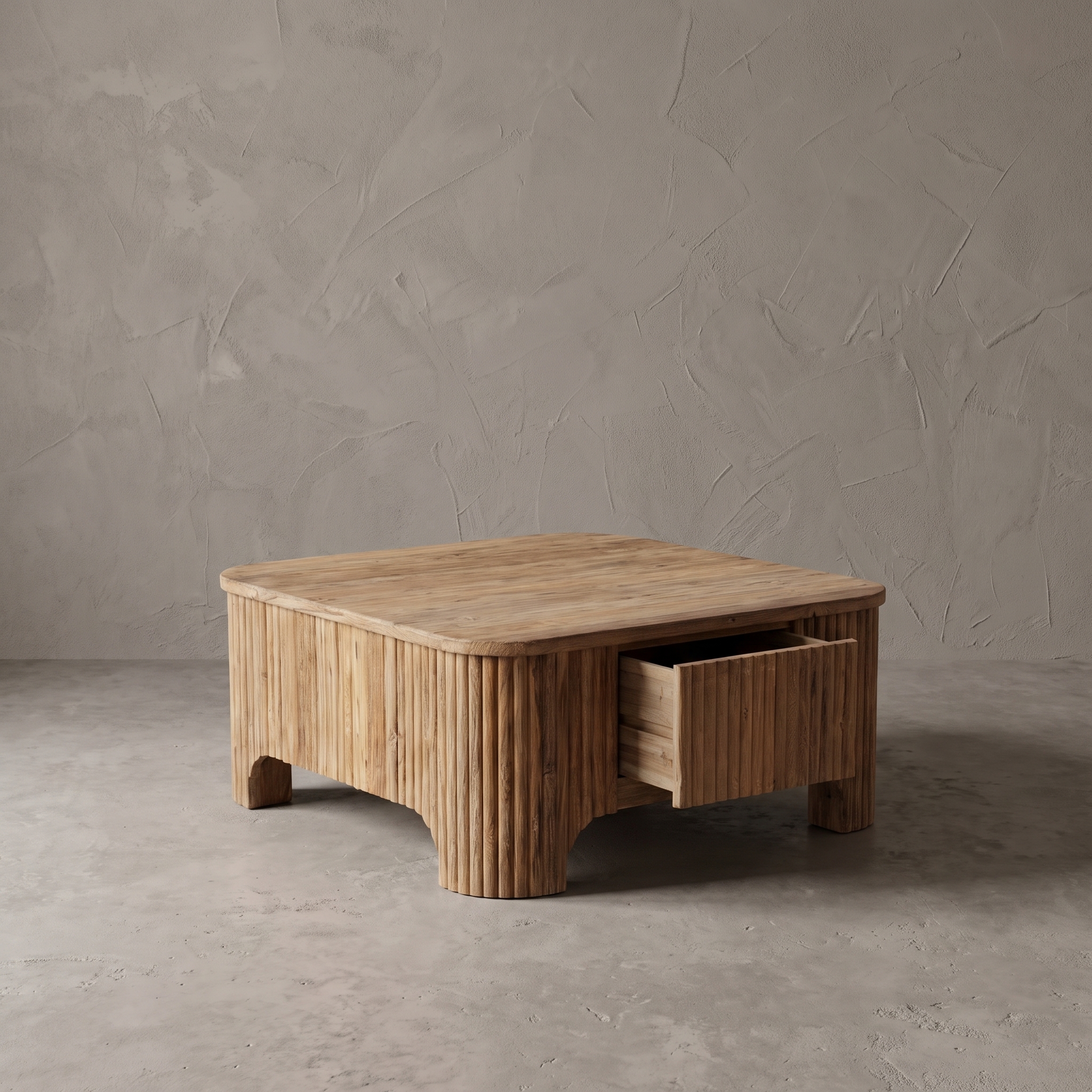 Couchtisch Bailar quadratisch (Teakholz, Braun) - World of Brosi