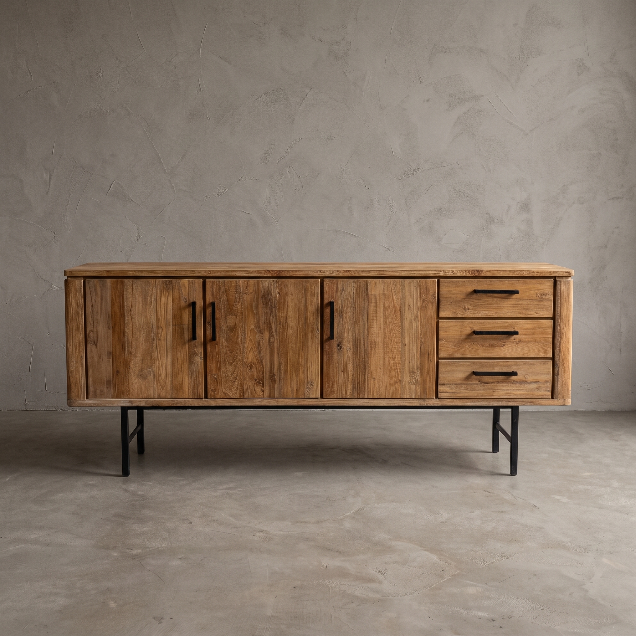 Aparador Somo madera de teca 200cm (Natural) - World of Brosi