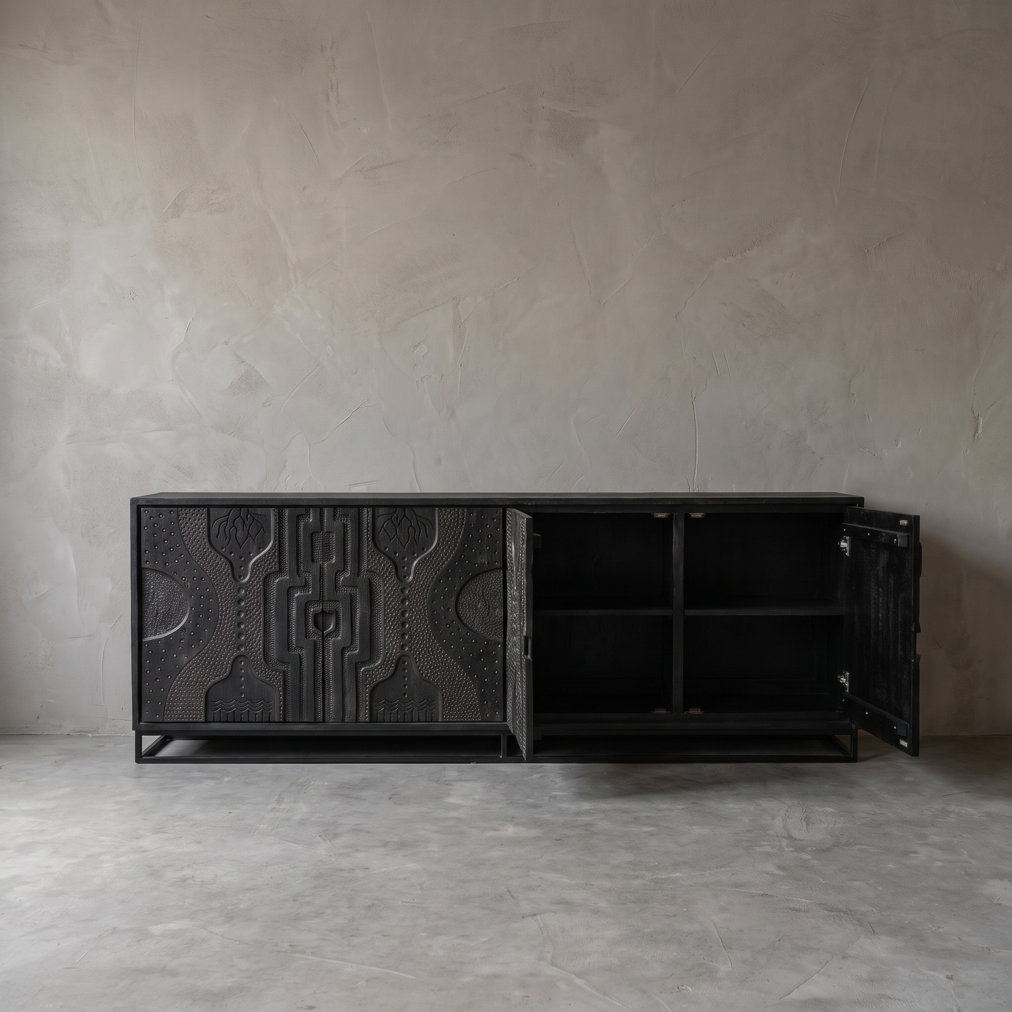Aparador Graphic Black (Teca) - World of Brosi