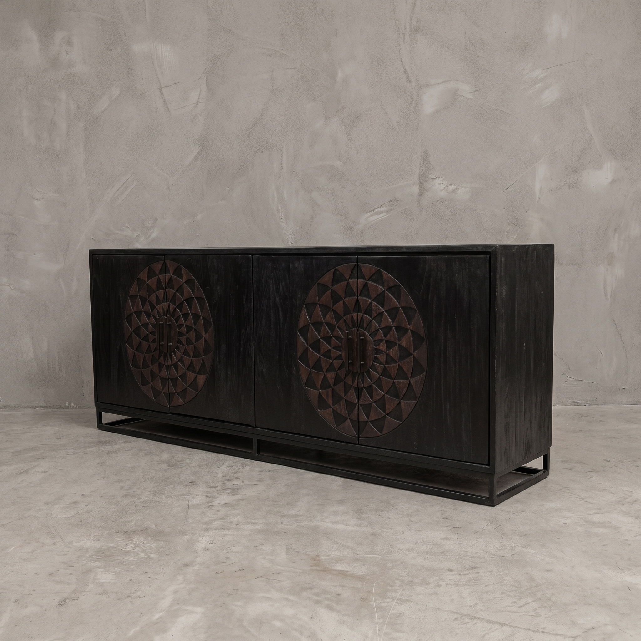 Intan Petok dark teak sideboard - World of Brosi