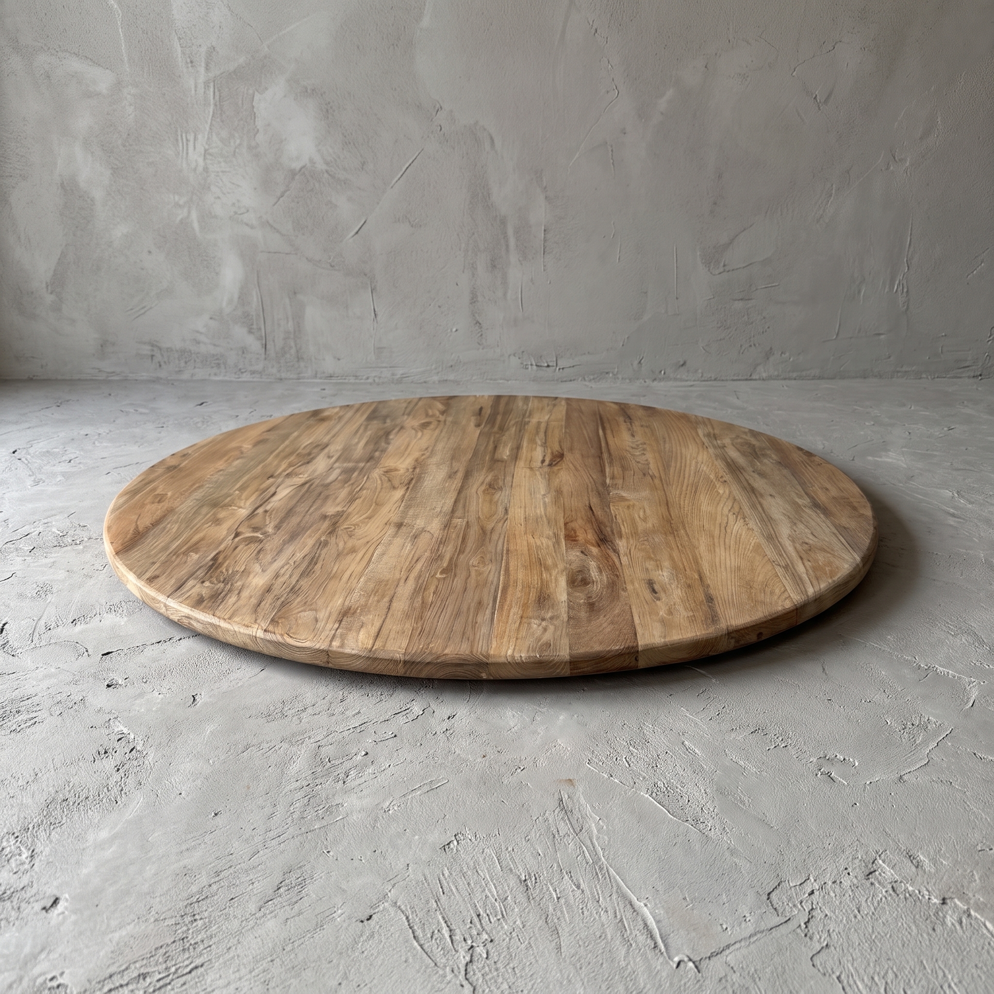 Tafelblad Donny van teak, rond (Teca) - World of Brosi