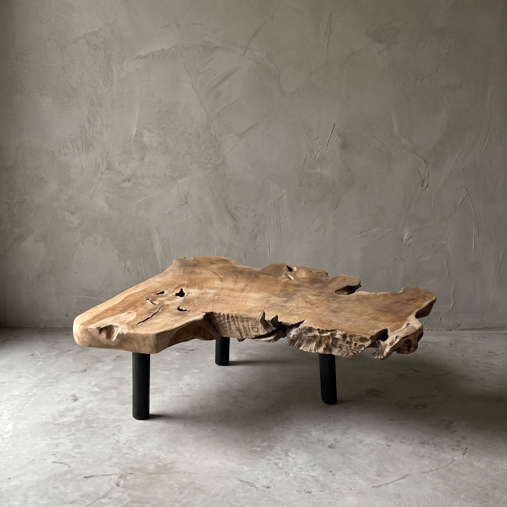 Salontafel Roots van wortelhout en metaal, 110 cm