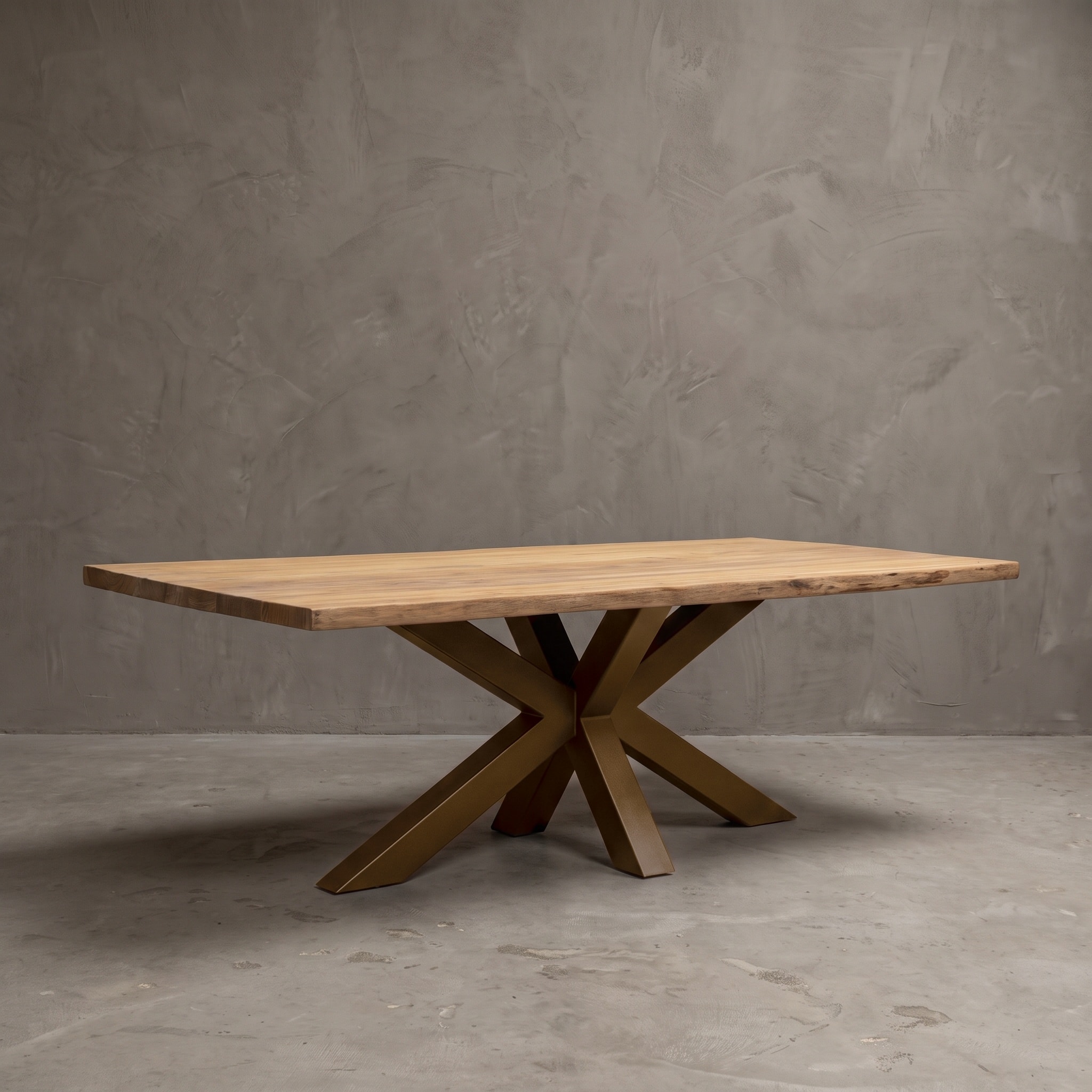 Tafelblad Kulitan van gerecycled teak, brede planken (Teca reciclada) - World of Brosi