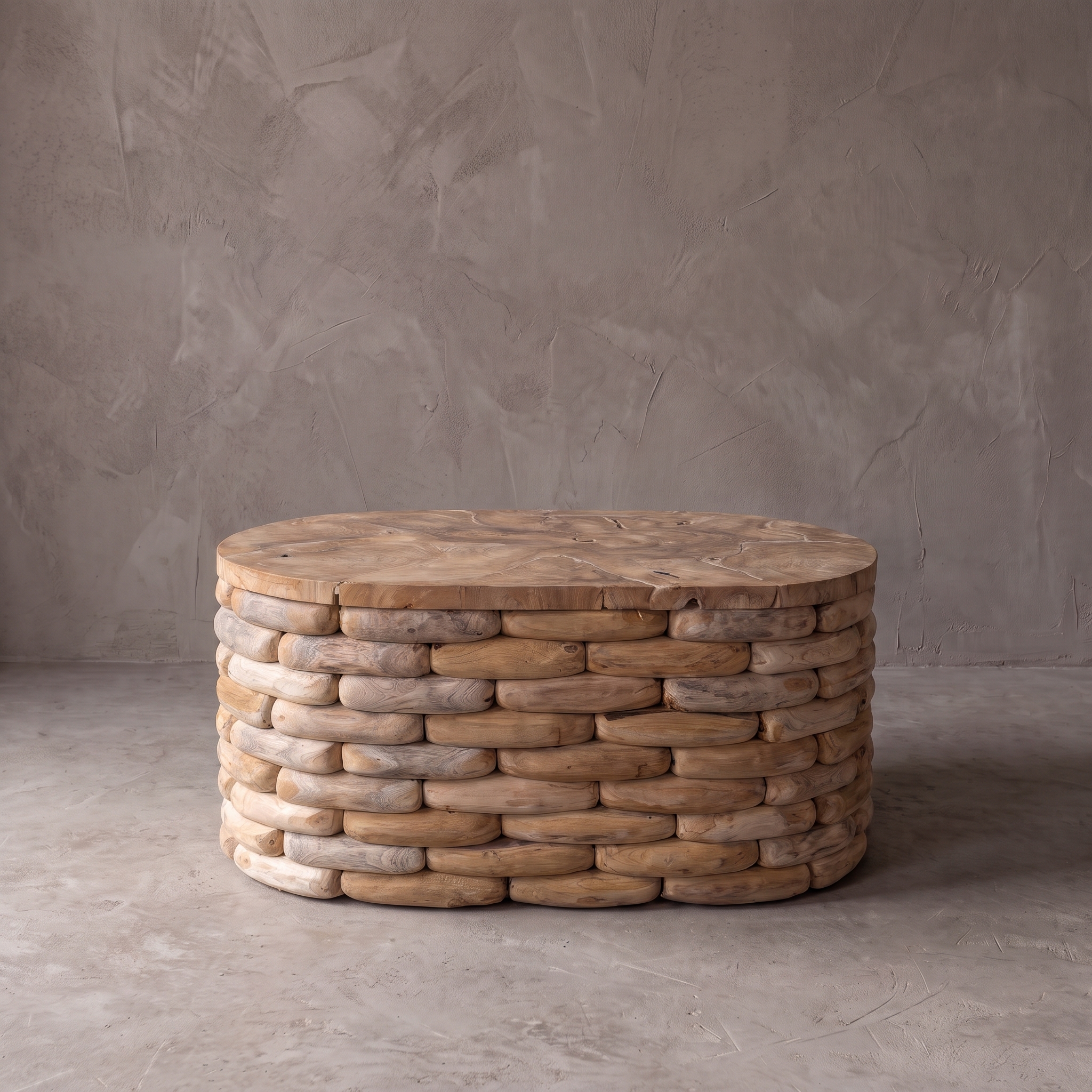Couchtisch Sem breit oval Teakholz (Recyceltes Teakholz) - World of Brosi