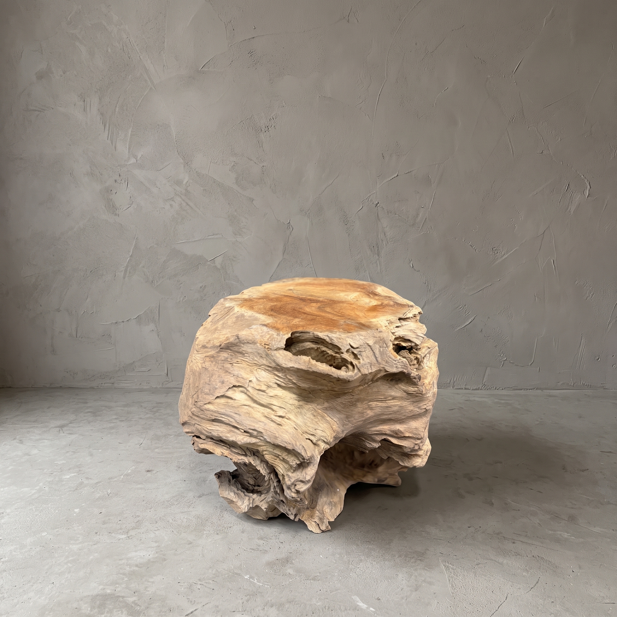 Roots teak root coffee table, 60 cm (Root wood) - World of Brosi