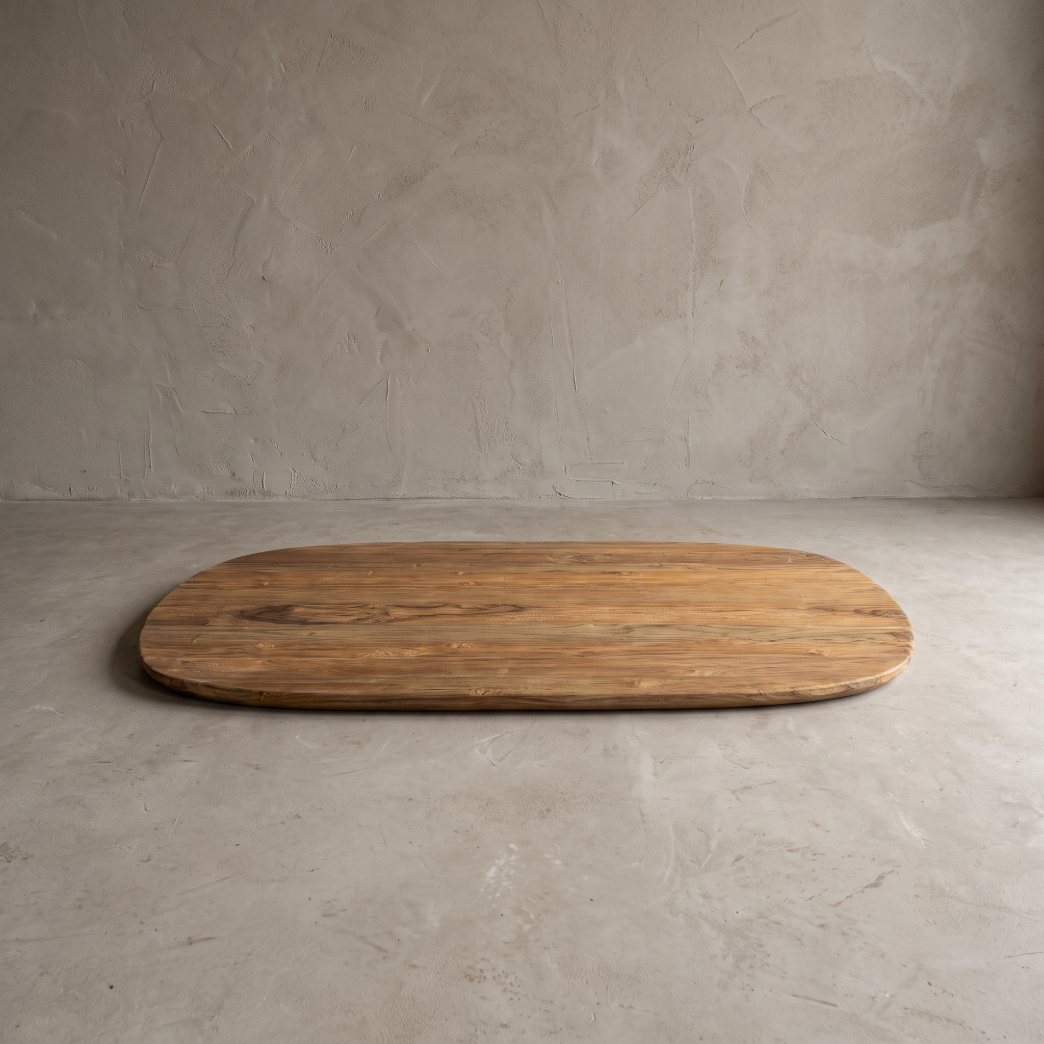 Tafelblad Donny van teak, Deens ovaal (Teakhout)
