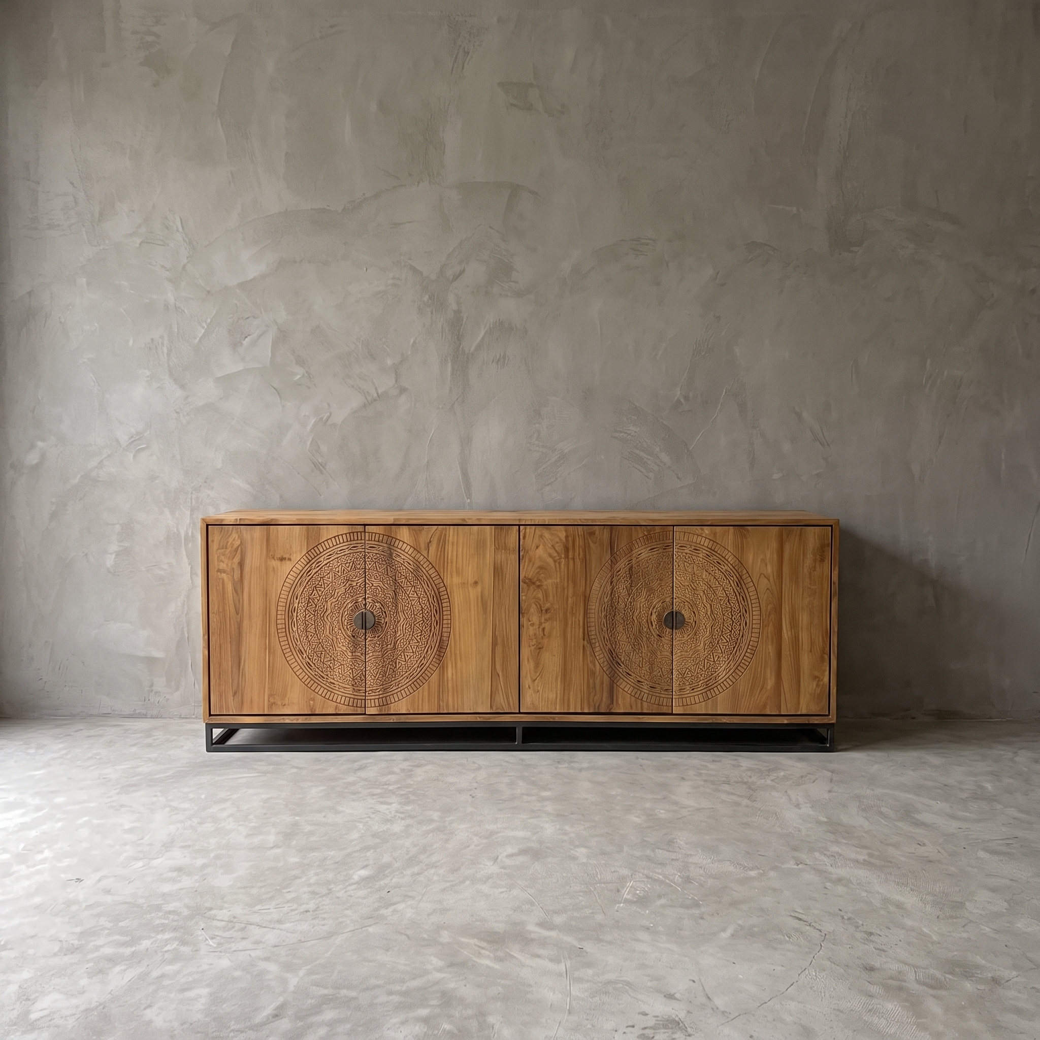 Intan Kotak natural teak sideboard - World of Brosi