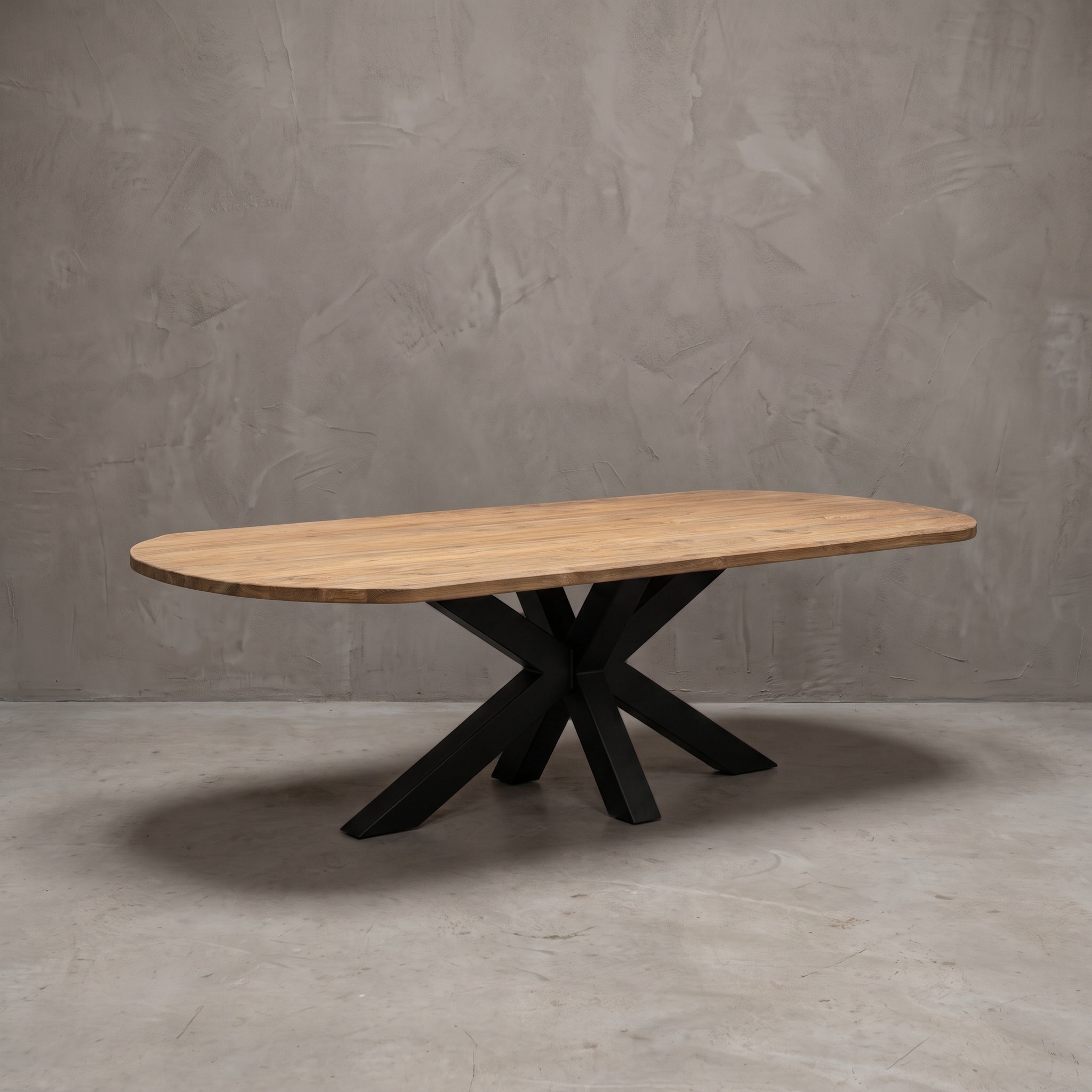 Donny teak table top, oval - World of Brosi