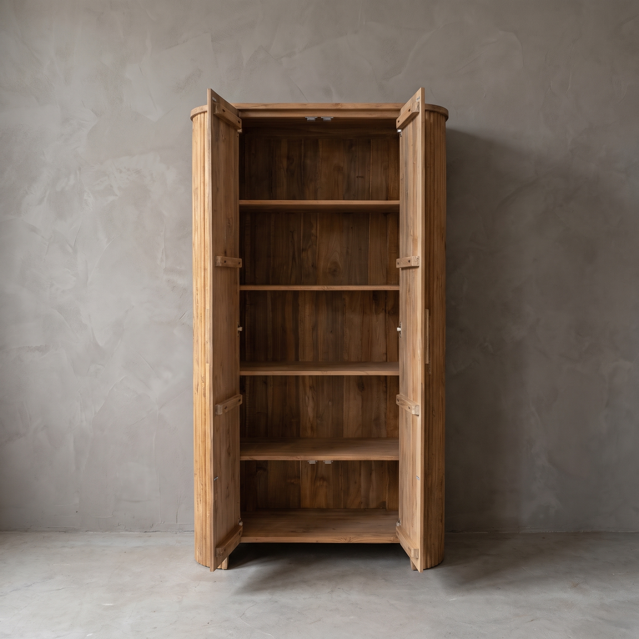 Hochschrank Bailar aus Teakholz (Braun) - World of Brosi