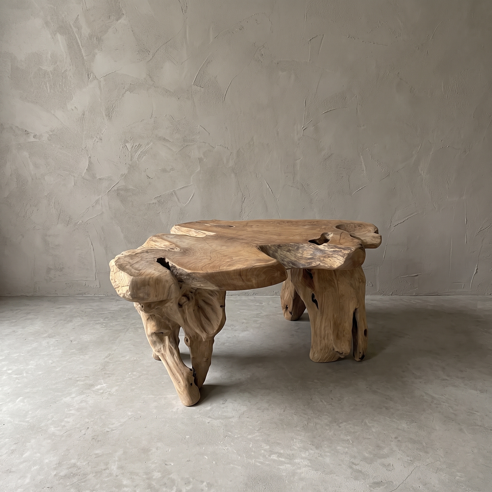 Salontafel Roots van wortelhout, met twee poten (Madera de raíz) - World of Brosi
