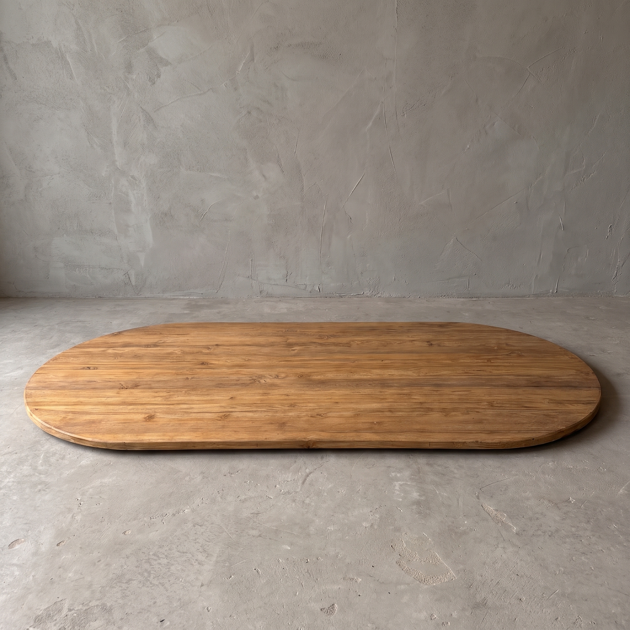 Tischplatte Donny aus Teak, oval (Teakholz)