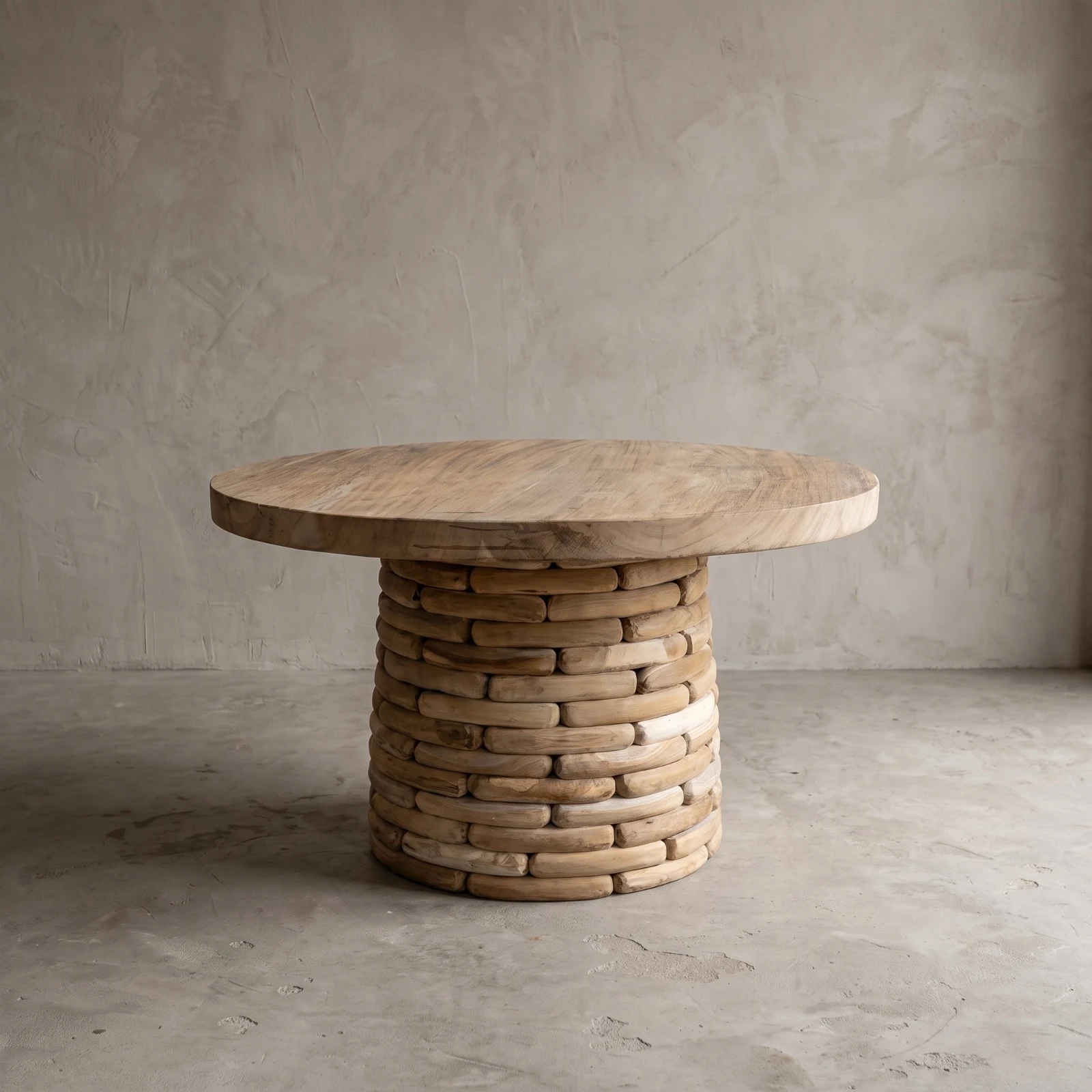 Eettafel Sem Rond | Massief Suarhout & Teakhout Poot