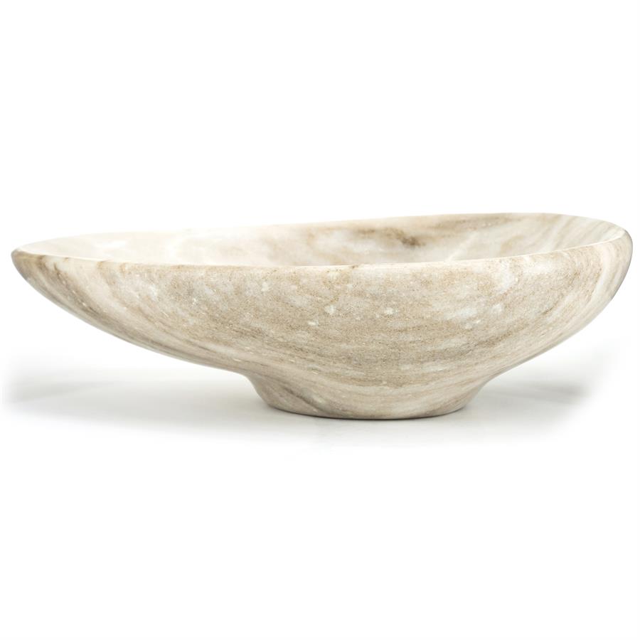 Schaal Grigio marmer beige - By-Boo