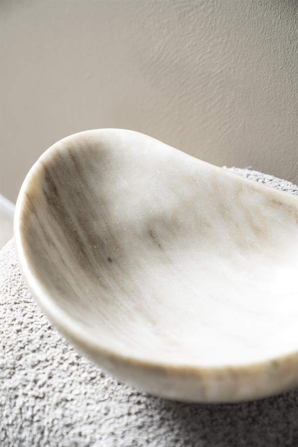 Schaal Grigio marmer beige - By-Boo