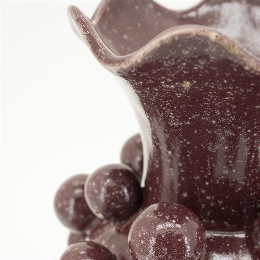 Viro Burgundy Vase - By-Boo