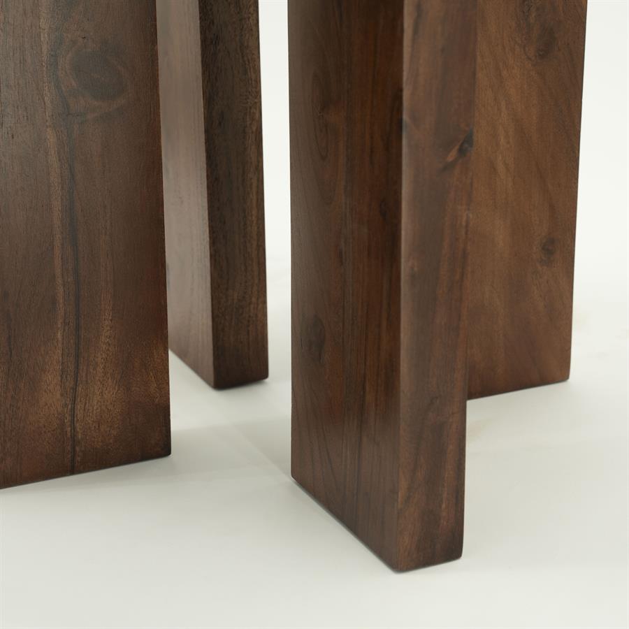 TiledUp Brown Side Table - By-Boo