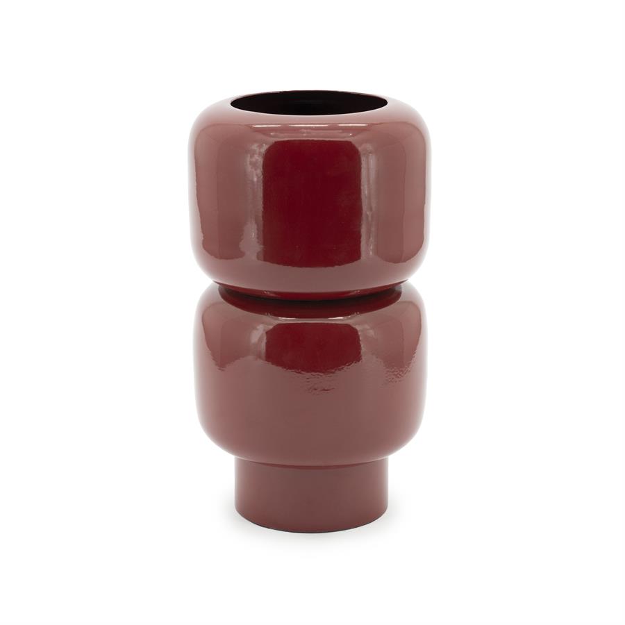 Rollo Burgundy Vase - By-Boo