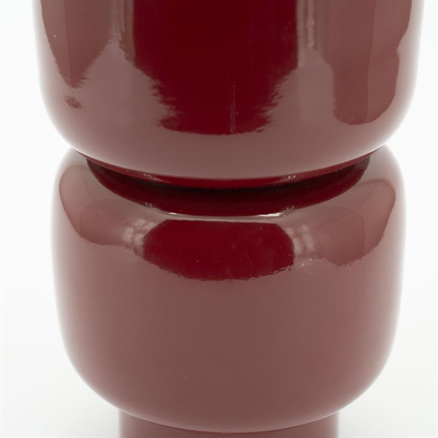 Rollo Burgundy Vase - By-Boo