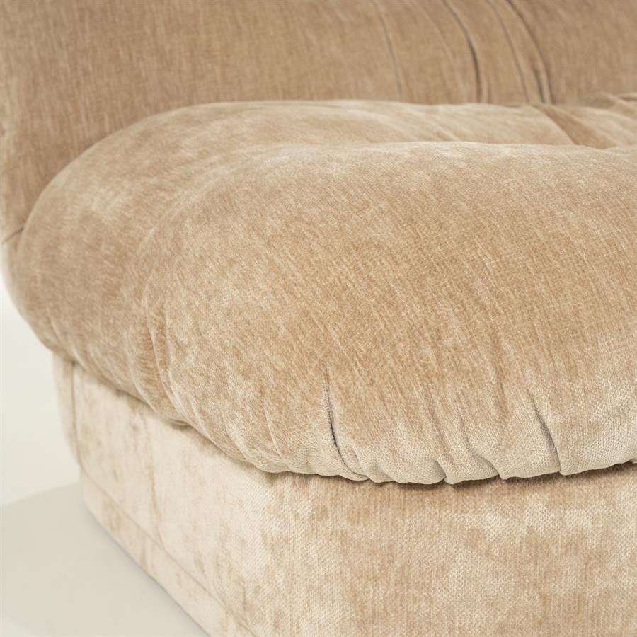 Sessel Nook beige (Metall & Polyester) - By-Boo