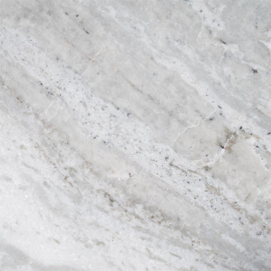 Detail der Tischplatte des Beistelltisch Nelo, mit einem Marmormuster in hellen Tönen - By-Boo